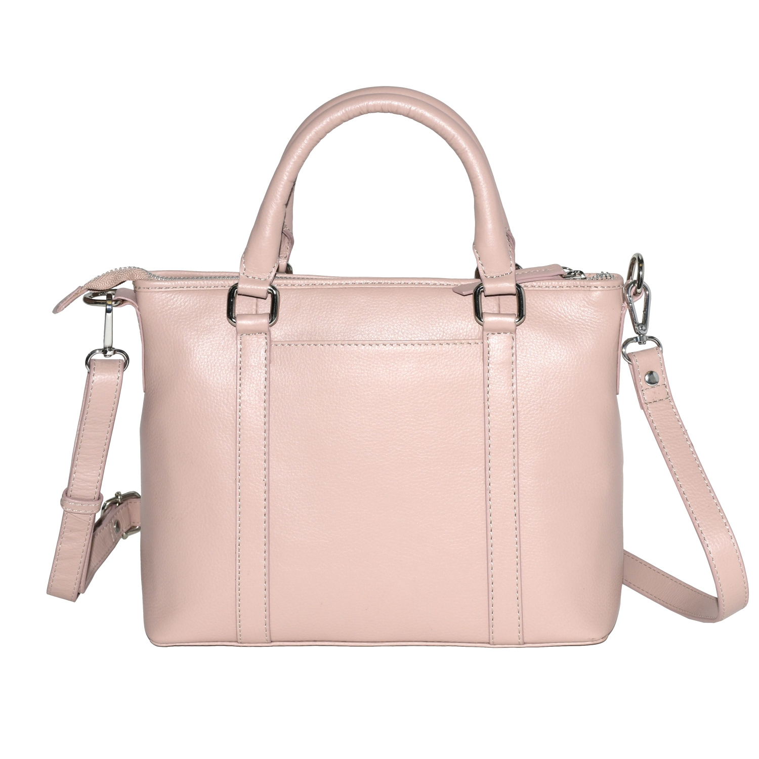 Club Rochelier Leather Crossbody with Top Handles Blush
