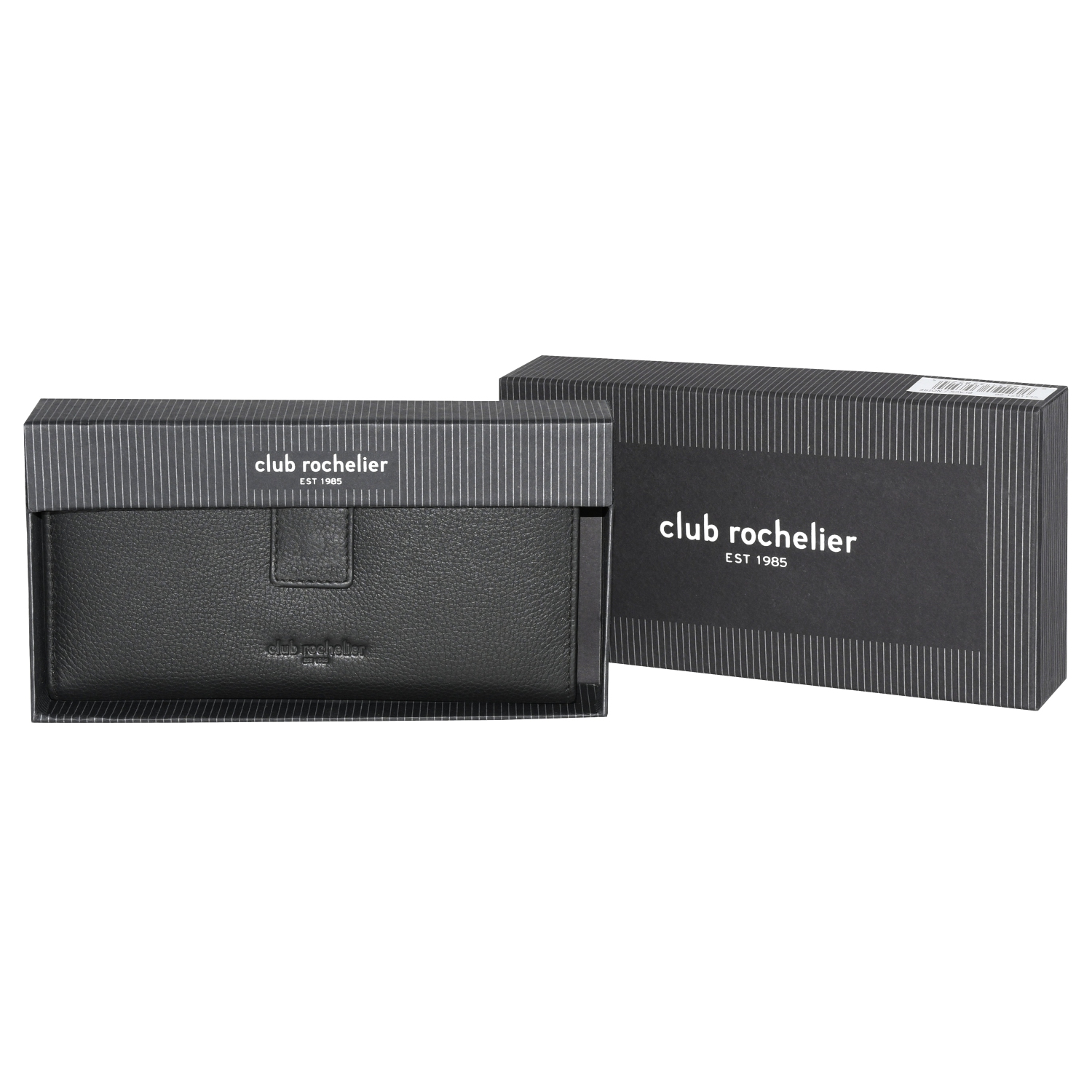 Club Rochelier Ladies Clutch Wallet with Tab, Black