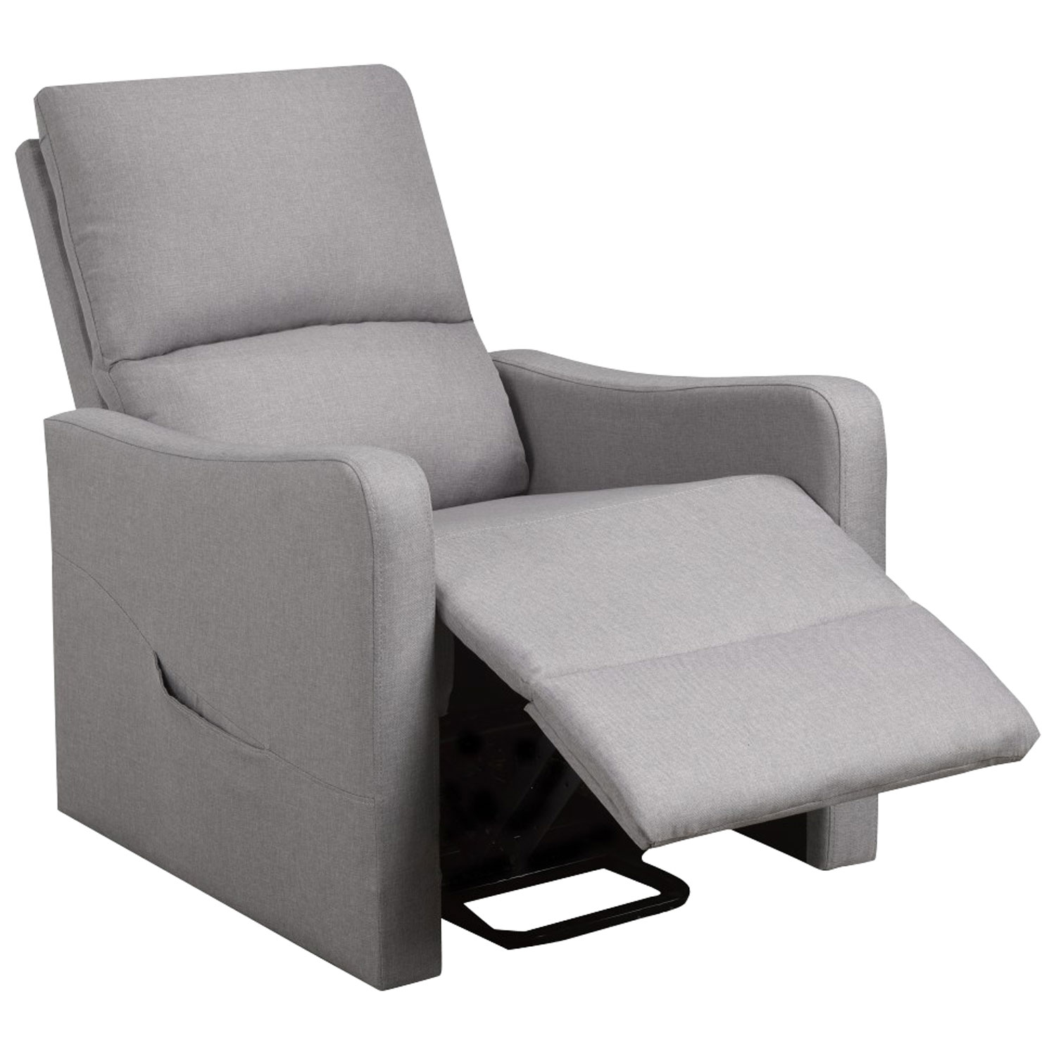 Fauteuil inclinable électrique contemporain Willow - Gris pâle