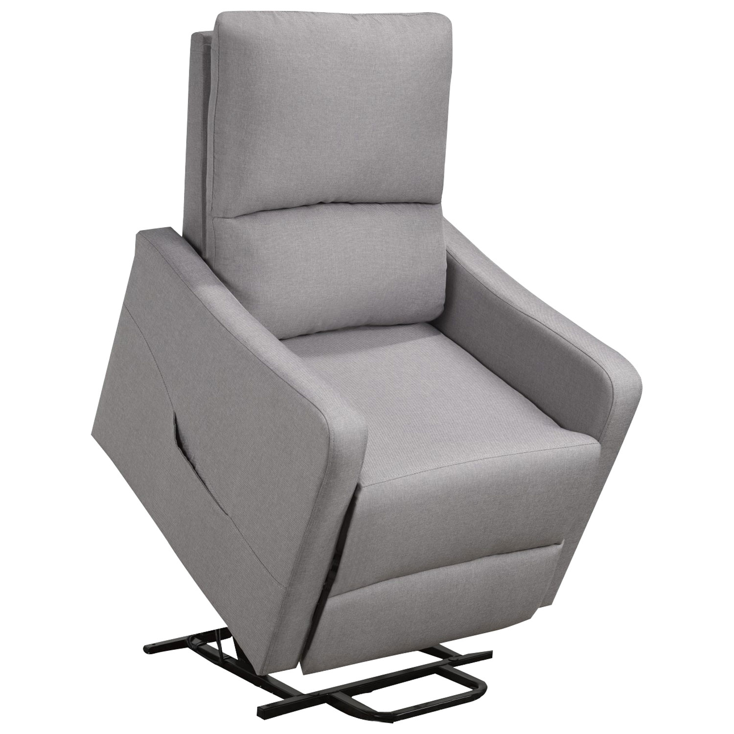 Fauteuil inclinable électrique contemporain Willow - Gris pâle
