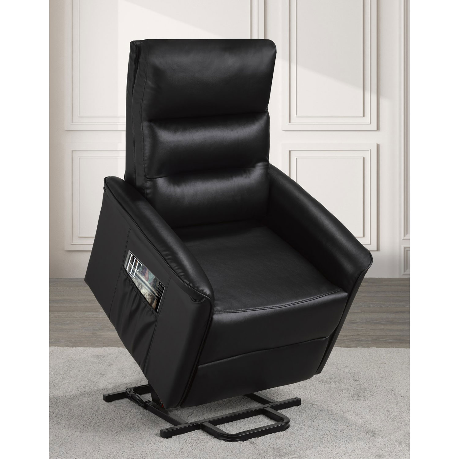 Ariel Contemporary Reclining Lift Chair - Black
