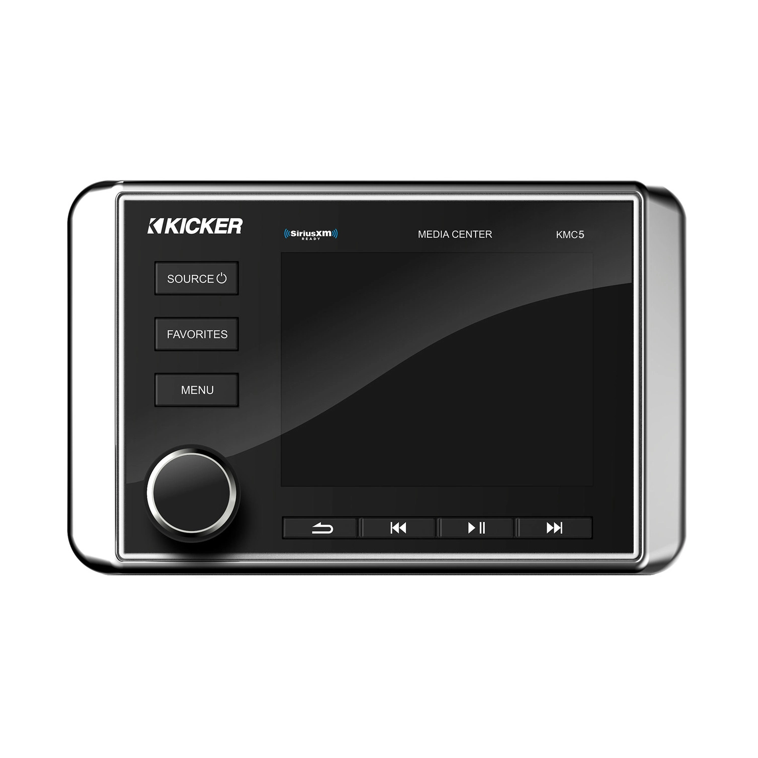 Kicker 46KMC5 KMC5 Weather-Resistant Gauge-Style Media Center w/Bluetooth; RoHS Compliant