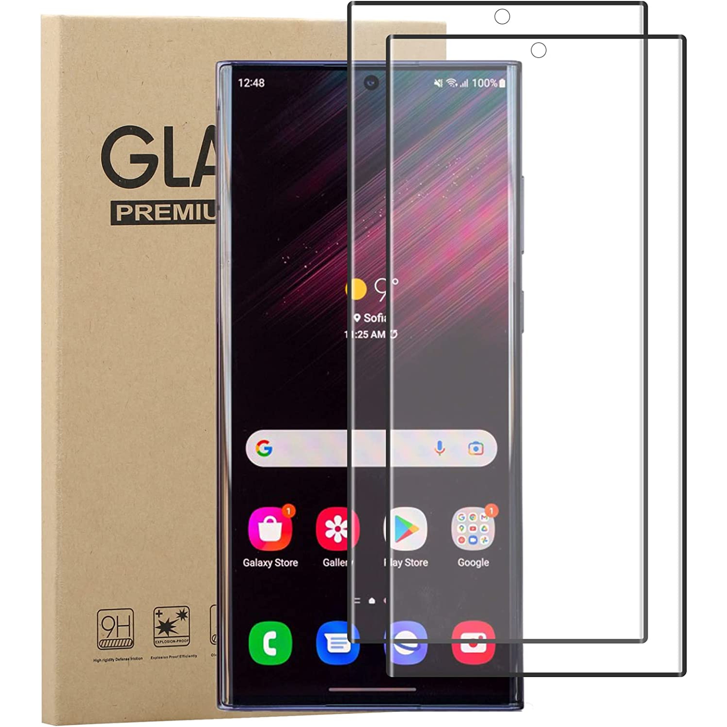 SupeRShield- 2 PACK Screen Protector for Samsung Galaxy S23 Plus / S23+ 5G Tempered Glass [HD Full Coverage] [Easy Installation] Scratch Resistant 9H