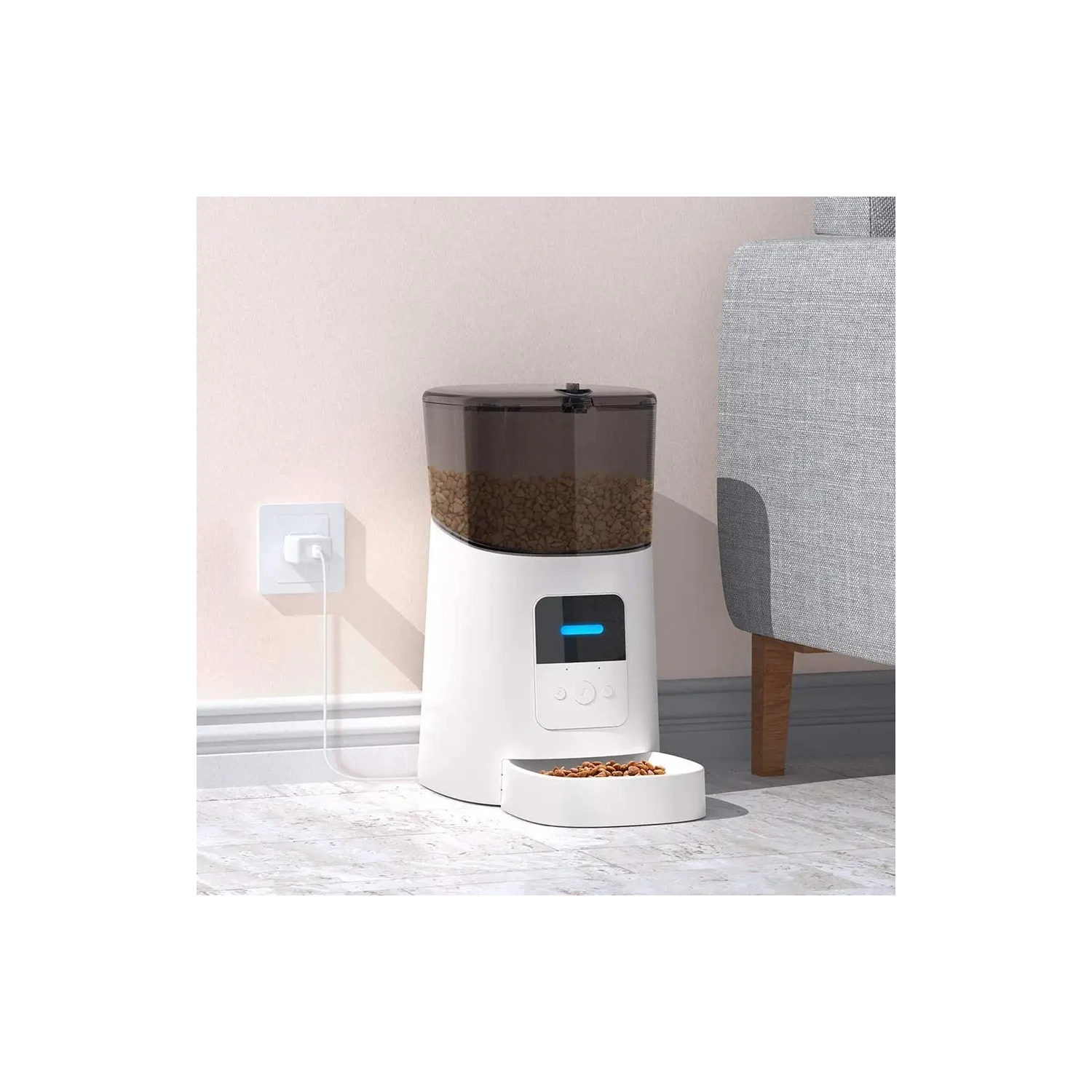 Distributeur automatique de chats a|M Pets, gamelle intelligente Wi-Fi pour chats et chiens