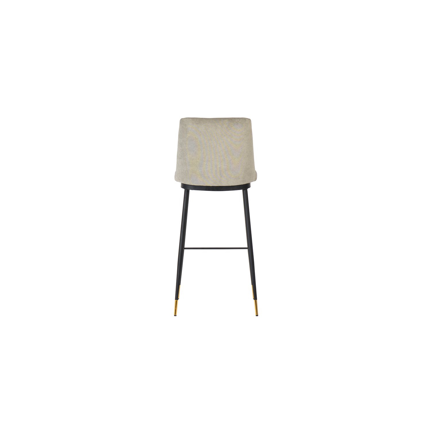TOV Furniture Evora 25.6" Mid-Century Velvet Counter Stools in Gray