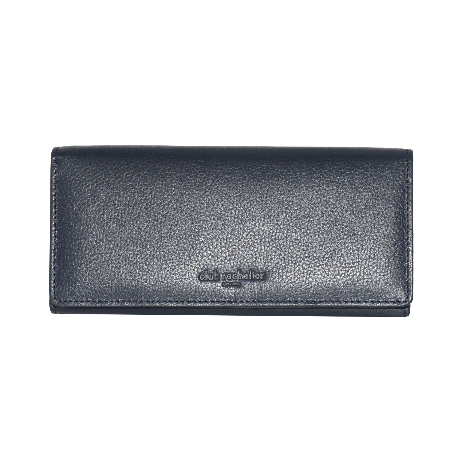 Club Rochelier Ladies Leather Clutch Wallet with Gusset Navy