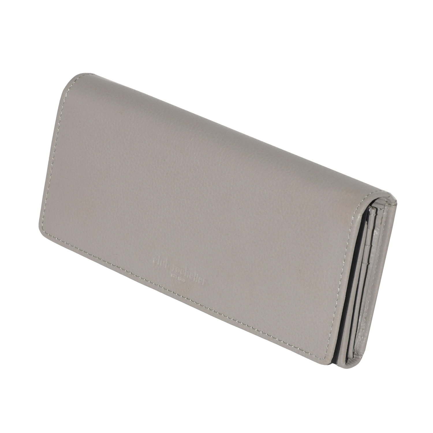 Club Rochelier Ladies Leather Clutch Wallet with Gusset Taupe