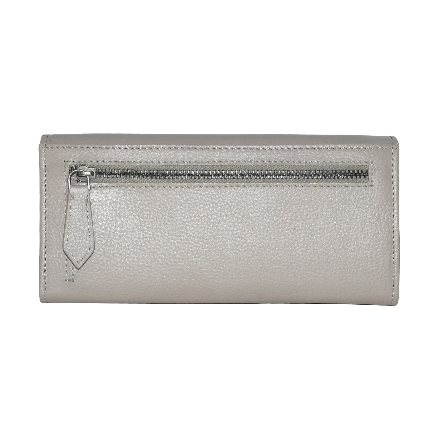 Club Rochelier Ladies Leather Clutch Wallet with Gusset Taupe
