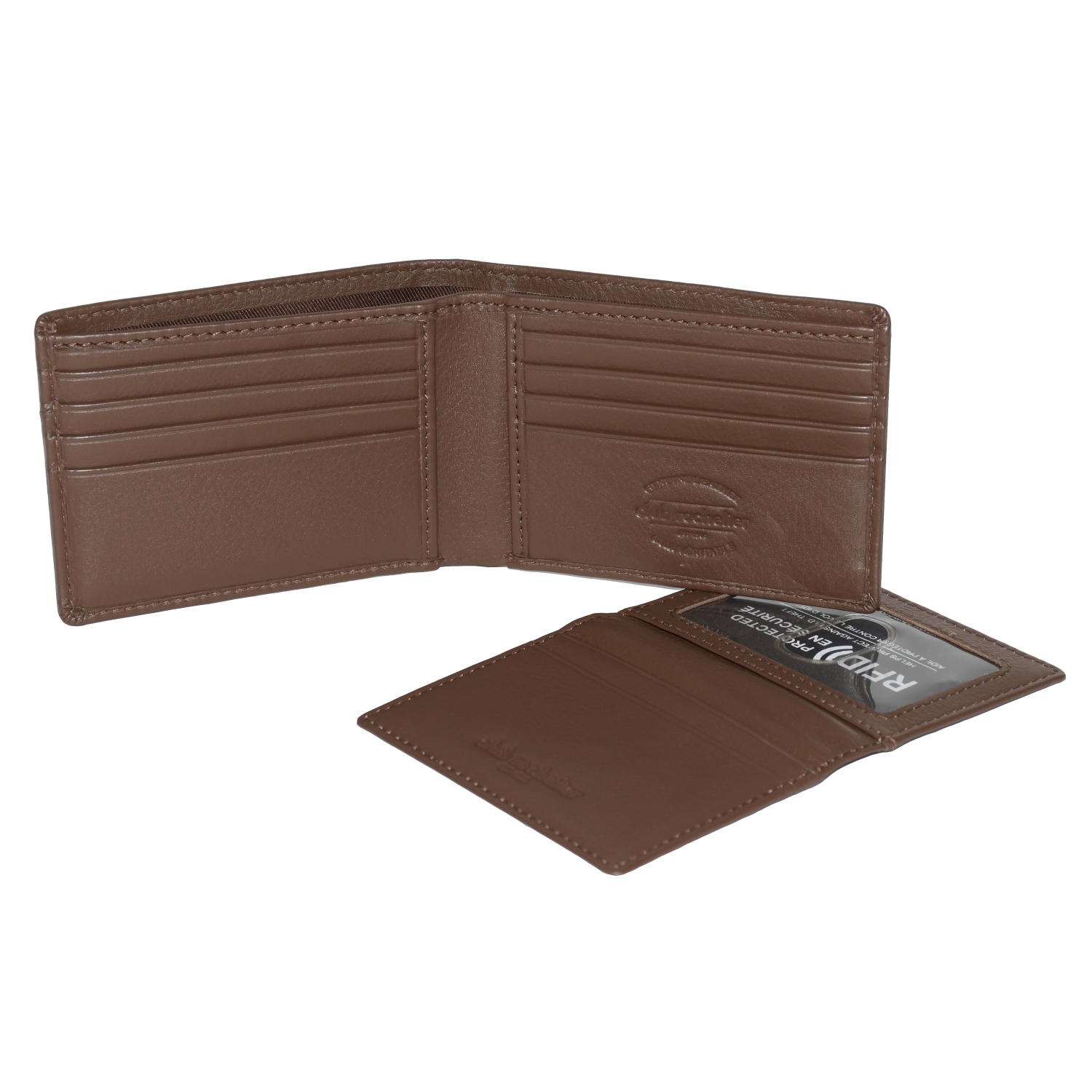 Club Rochelier Slimfold Wallet with Removable ID Brown