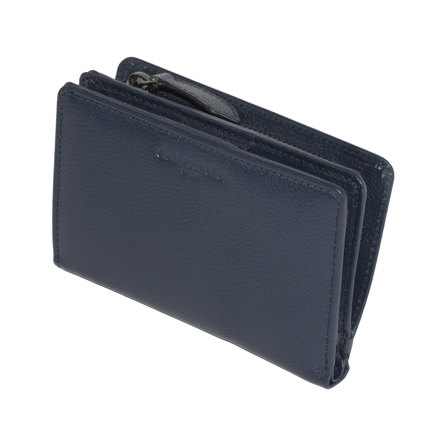 Club Rochelier Ladies Medium Leather Bifold Wallet Navy