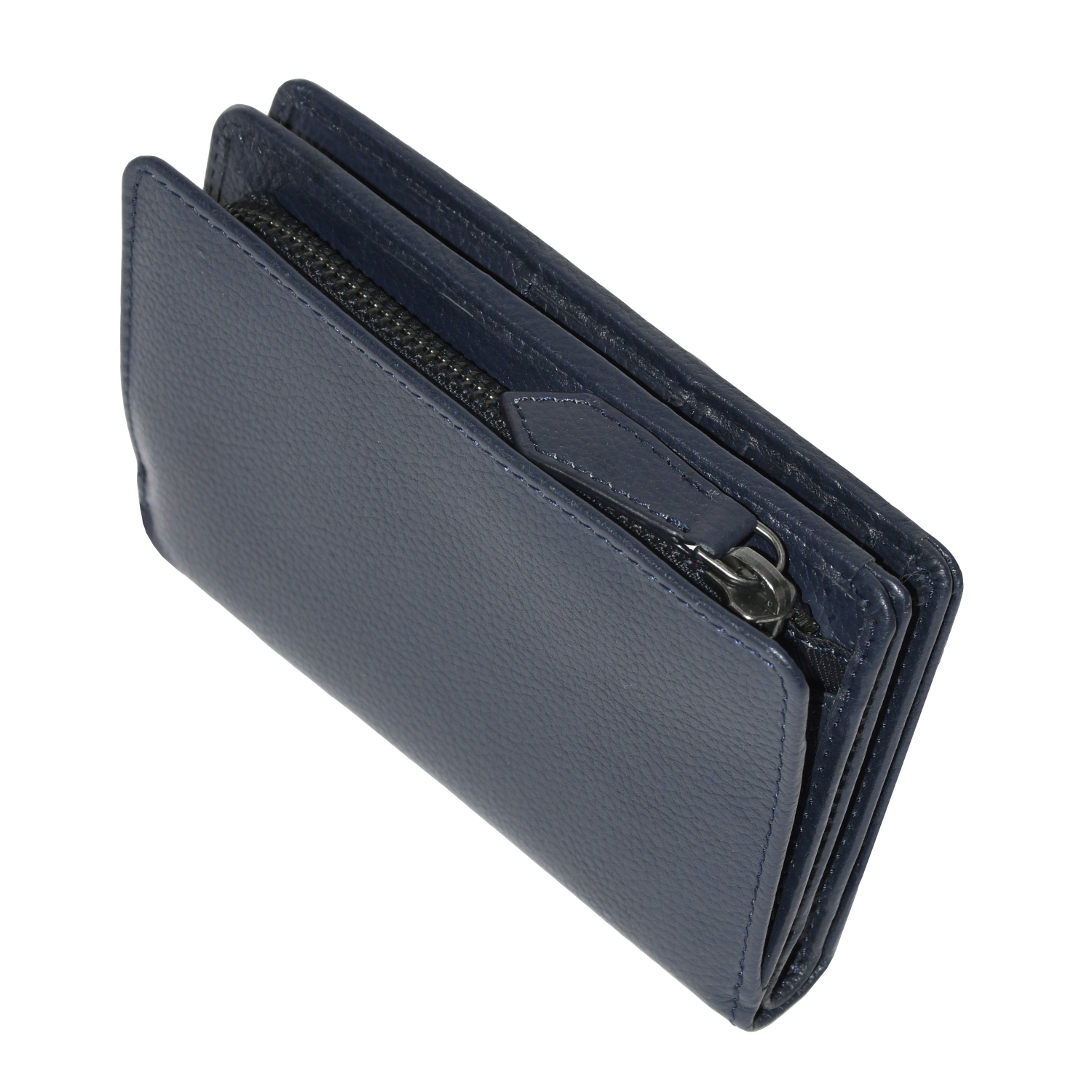 Club Rochelier Ladies Medium Leather Bifold Wallet Navy