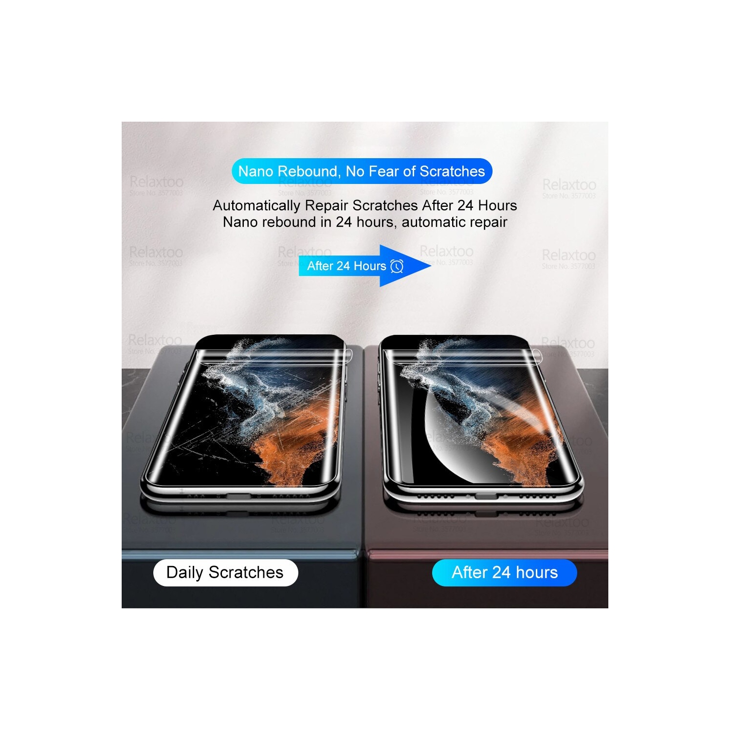 Protecteur d'écran Hydrogel SuperShield [2 Pack] pour Samsung Galaxy S23 Ultra 5G Full Coverage en TPUR souple, anti-bulles HD Ultra Clear