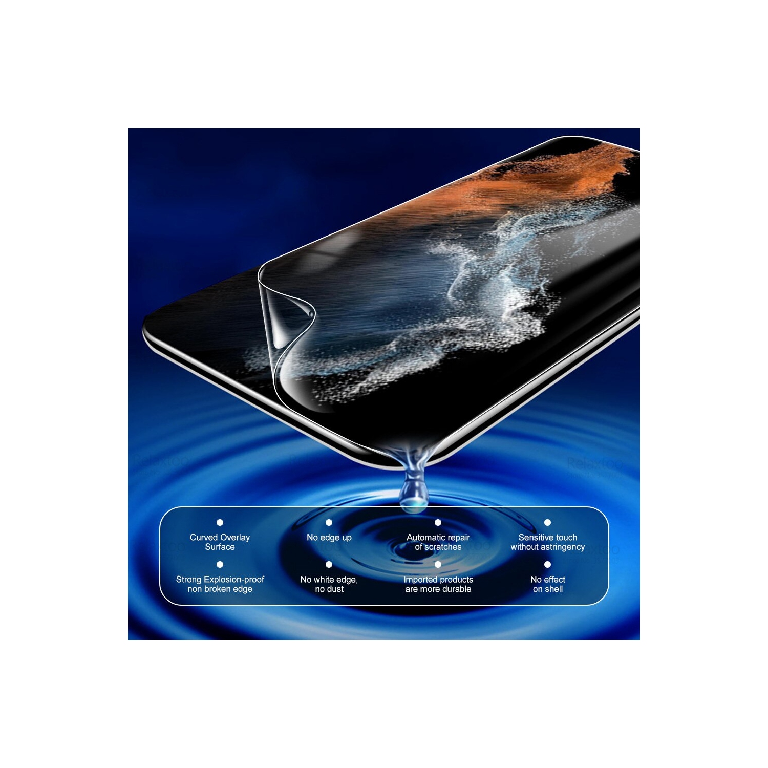 Protecteur d'écran Hydrogel SuperShield [2 Pack] pour Samsung Galaxy S23 Ultra 5G Full Coverage en TPUR souple, anti-bulles HD Ultra Clear