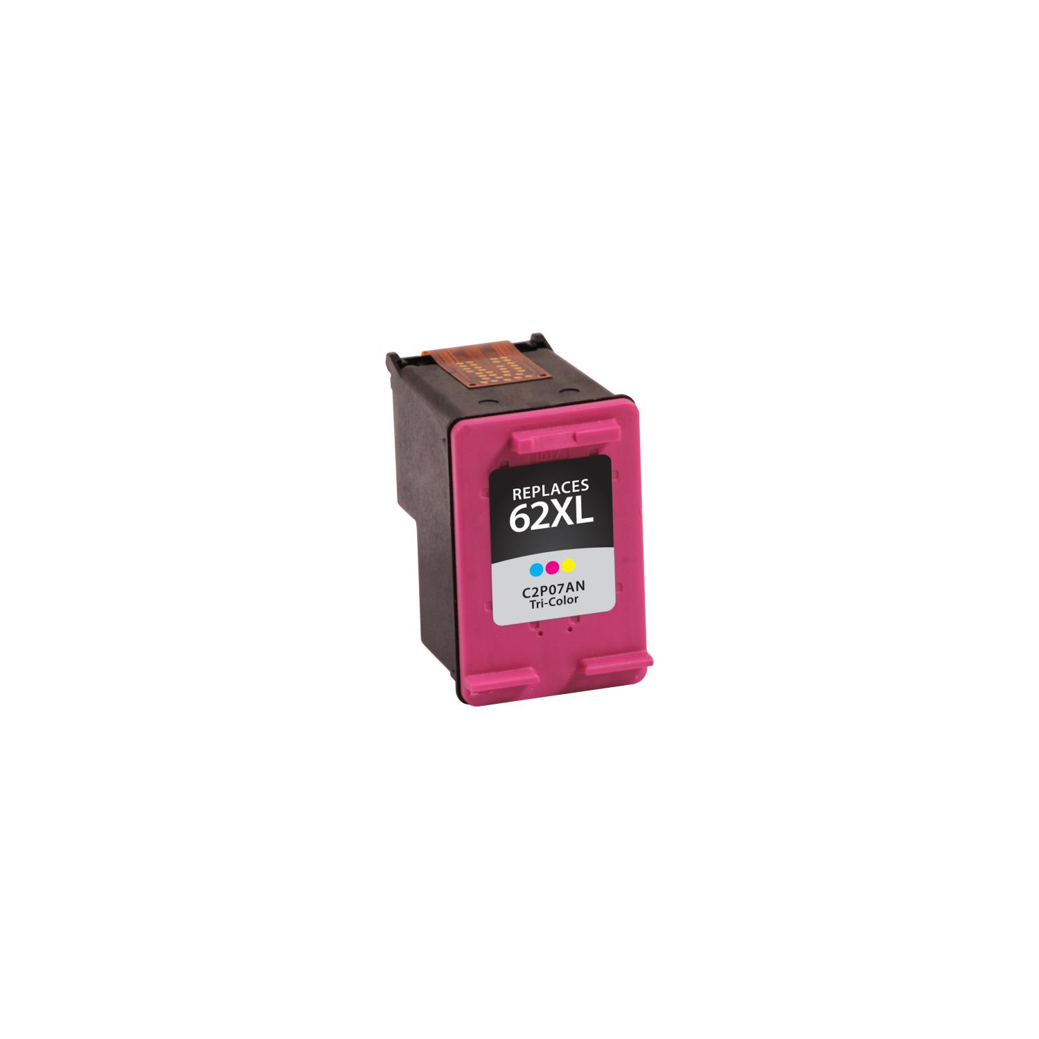 Clover Imaging Remanufactured High Yield Tri-Color Ink Cartridge for HP 62XL