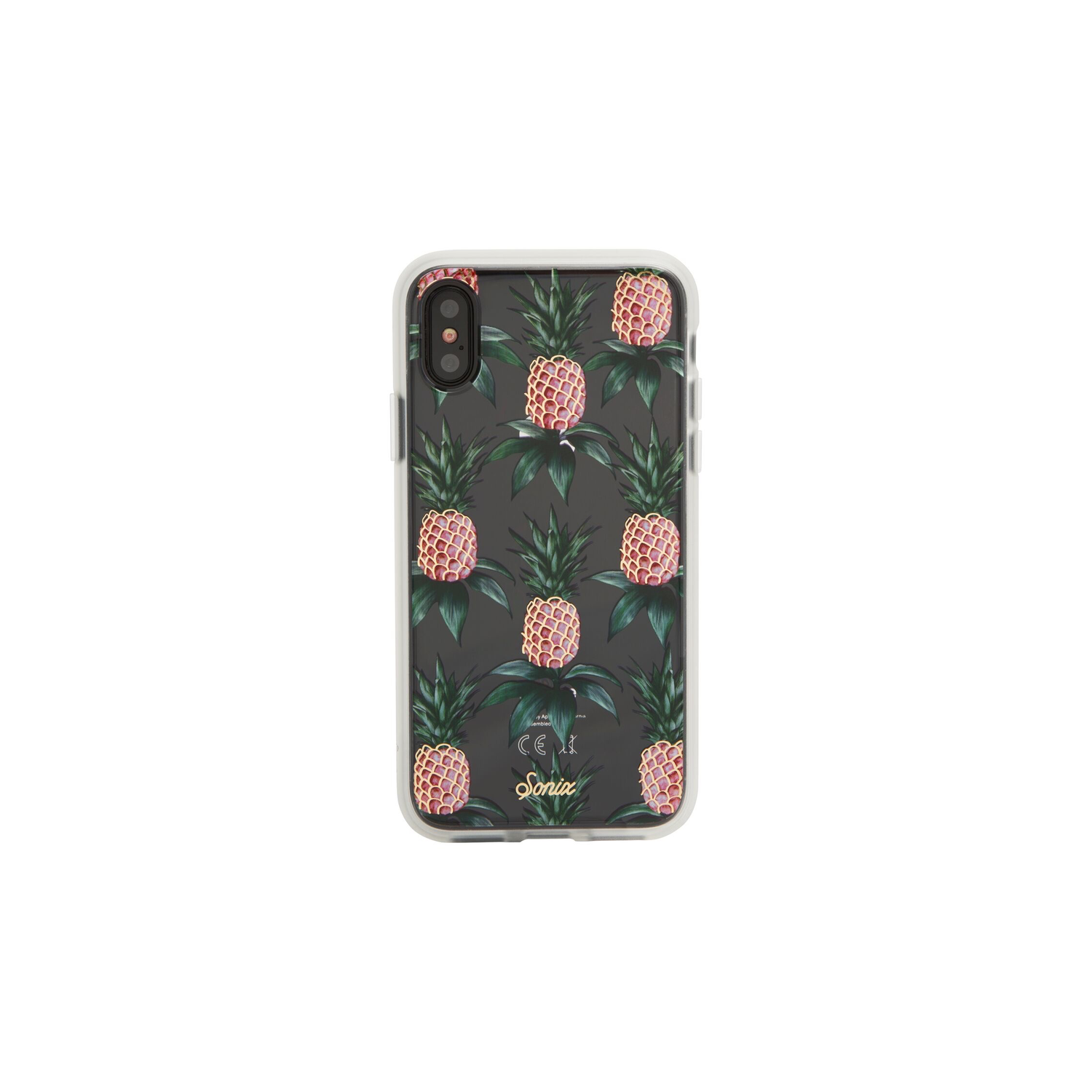 Sonix Wireless Clear Coat for iPX/Xs - Pink Pineapple/Black