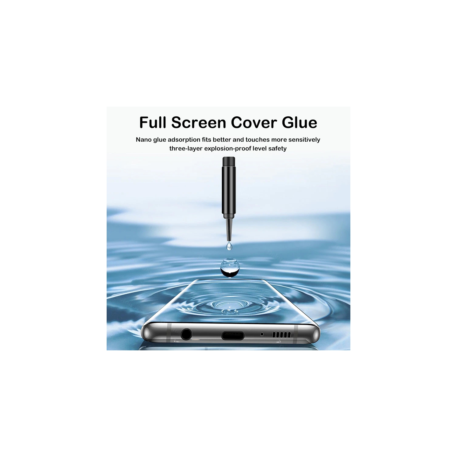 SuperSHield 3D Tempered Glass for Samsung Galaxy S23 Plus 5G Screen Protector for Galaxy S23+ 5G, [UV Gel Application][Easy Installation with