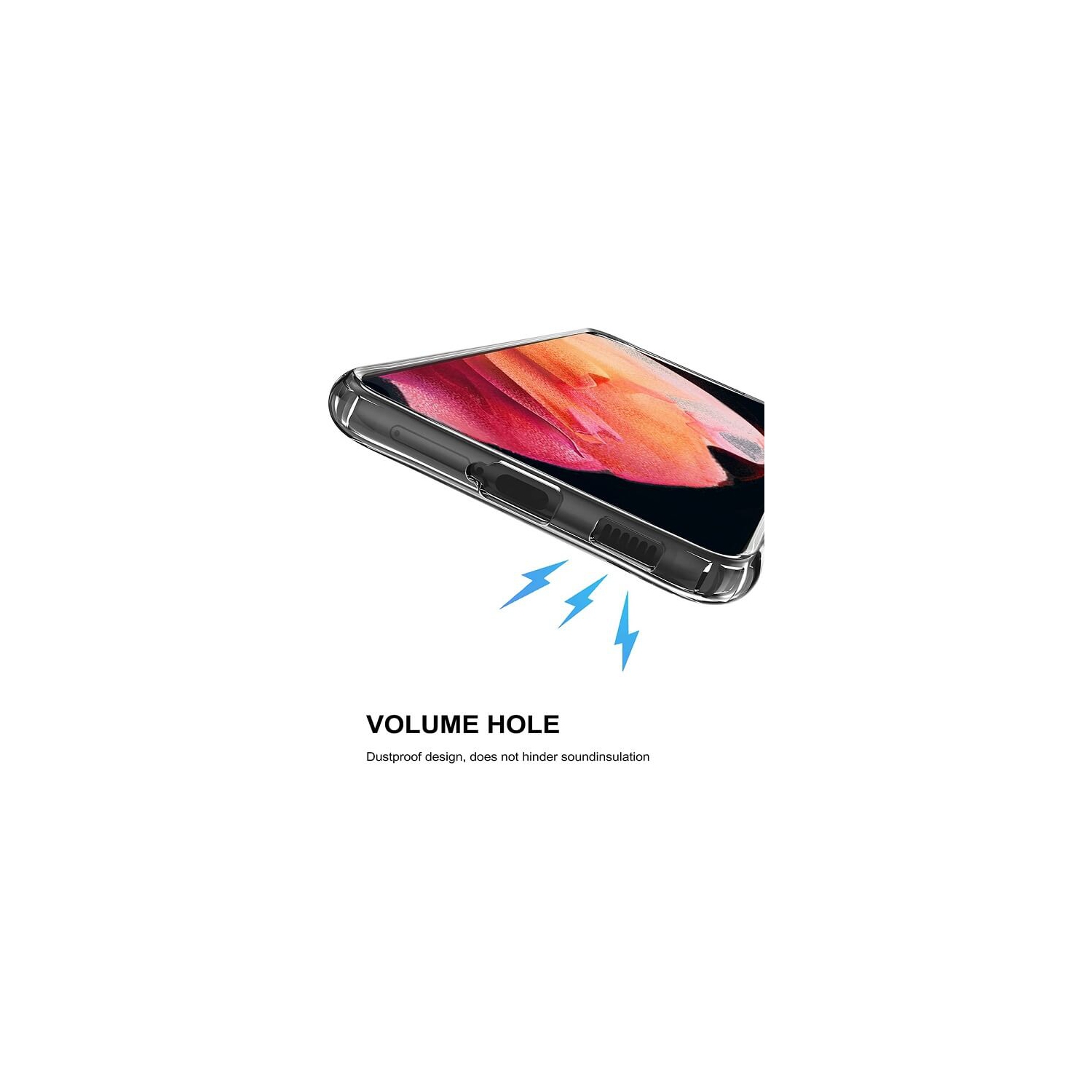 Galaxy S23 plus 5G de Samsung Étui rigide ajusté transparent antichoc Gel transparent Air Cushion robuste pour Galaxy S23+ 5G - transparent