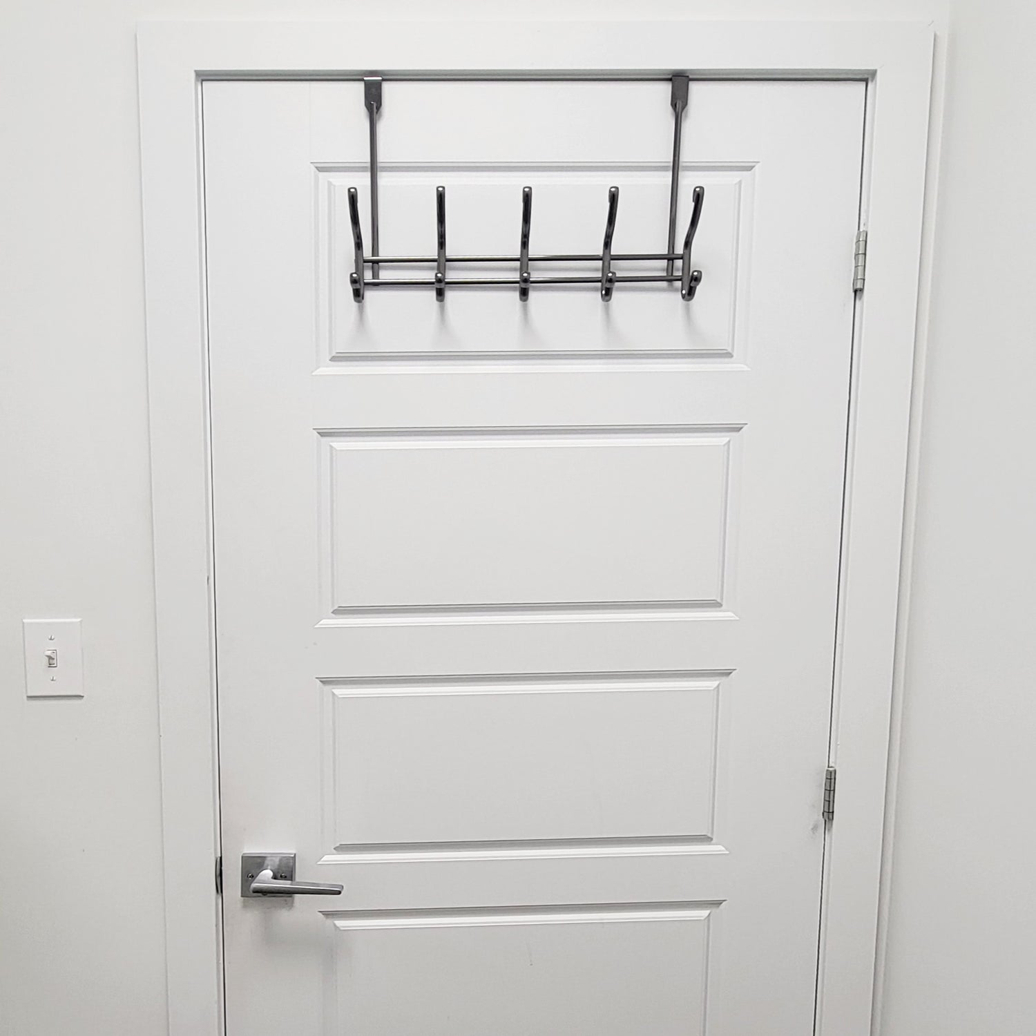 ITY International - Rail de 10 Crochets pour Porte, Nickel Noir