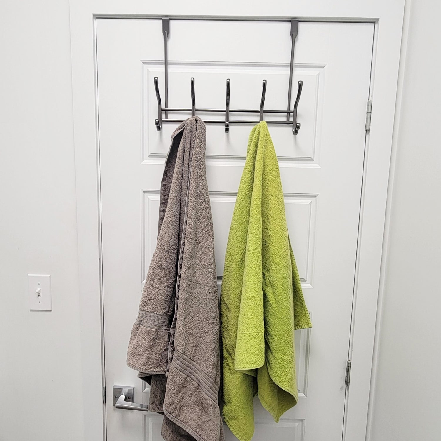 ITY International - Rail de 10 Crochets pour Porte, Nickel Noir