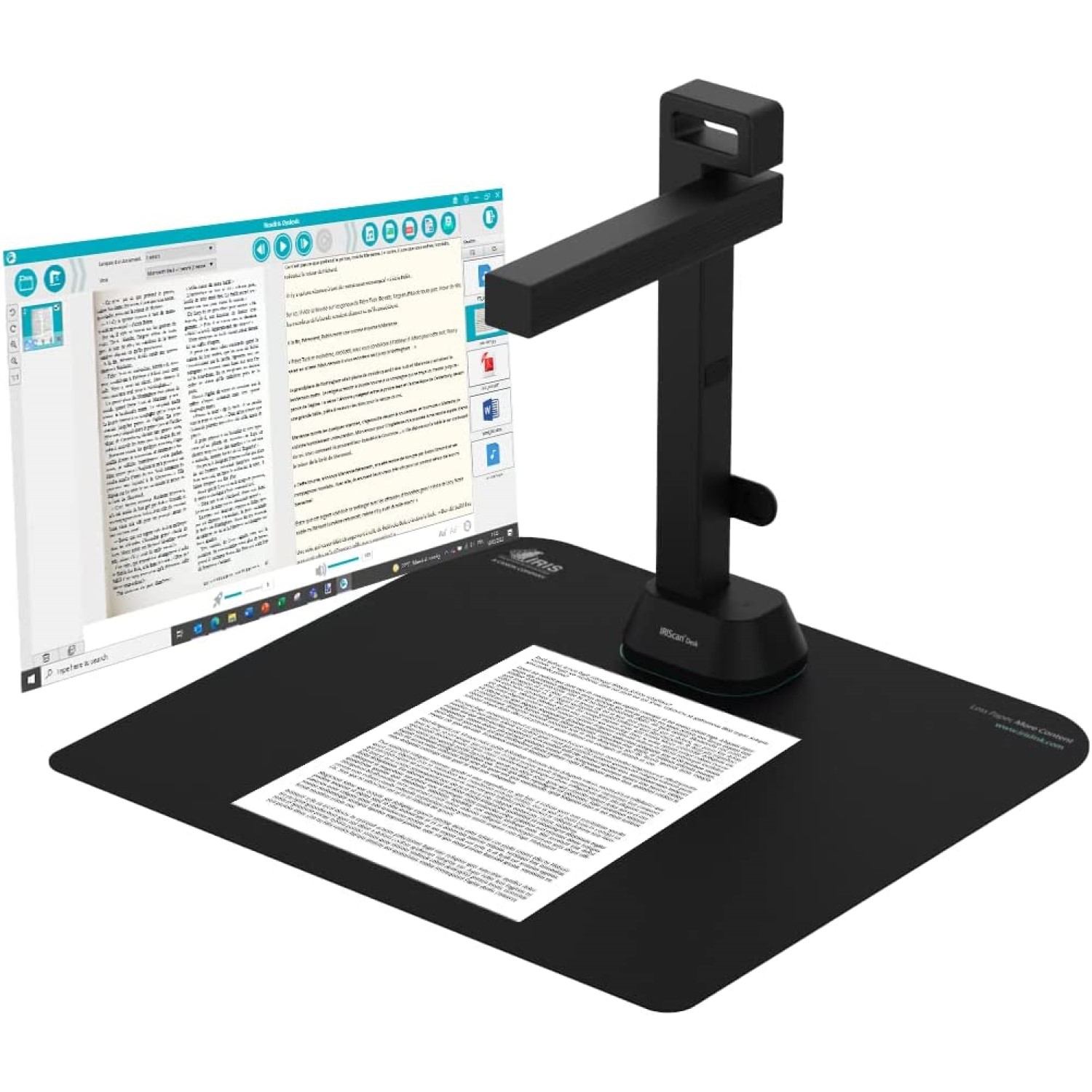 IRIScan Desk 6 Pro dyslexique - Numériseur de documents portatif intelligent