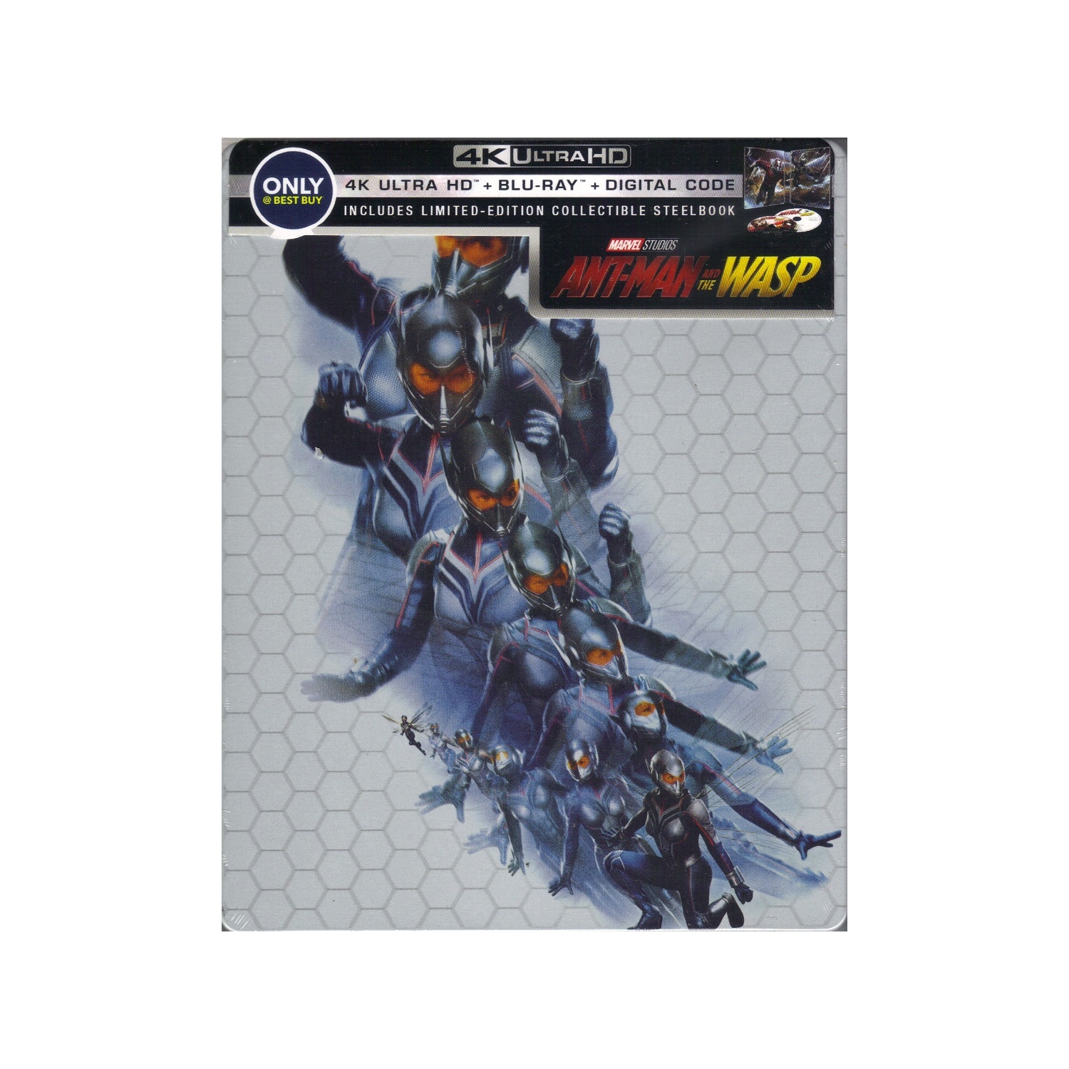 ANT-Man and the Wasp [SteelBook] [copie numérique] [Blu-ray/Blu-ray Ultra HD 4K] [Exclusivité Best Buy] [BOÎTE OUVERTE]