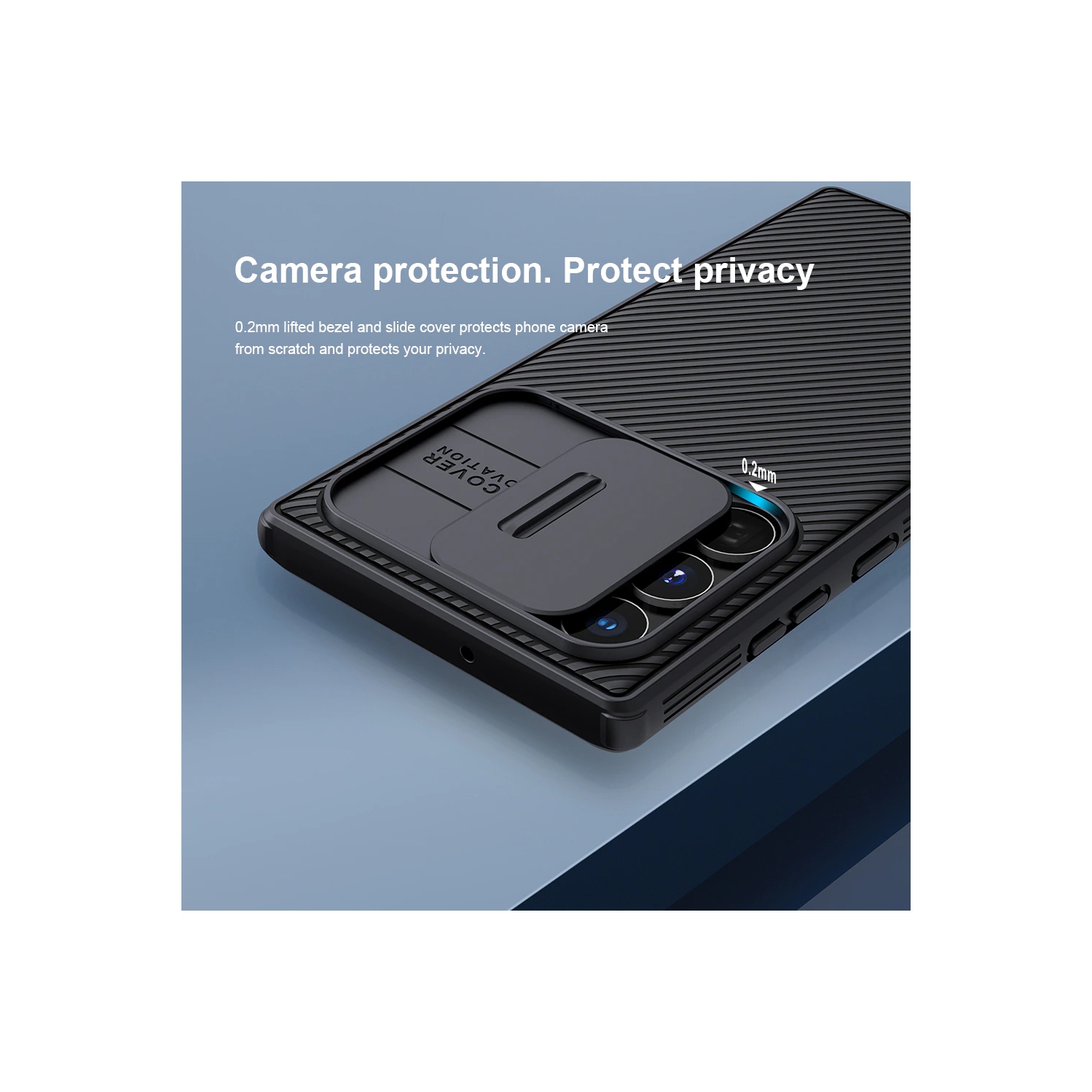 Nilkin Pathfinder Fitted Soft Shell Case for Samsung Galaxy S23 - Black