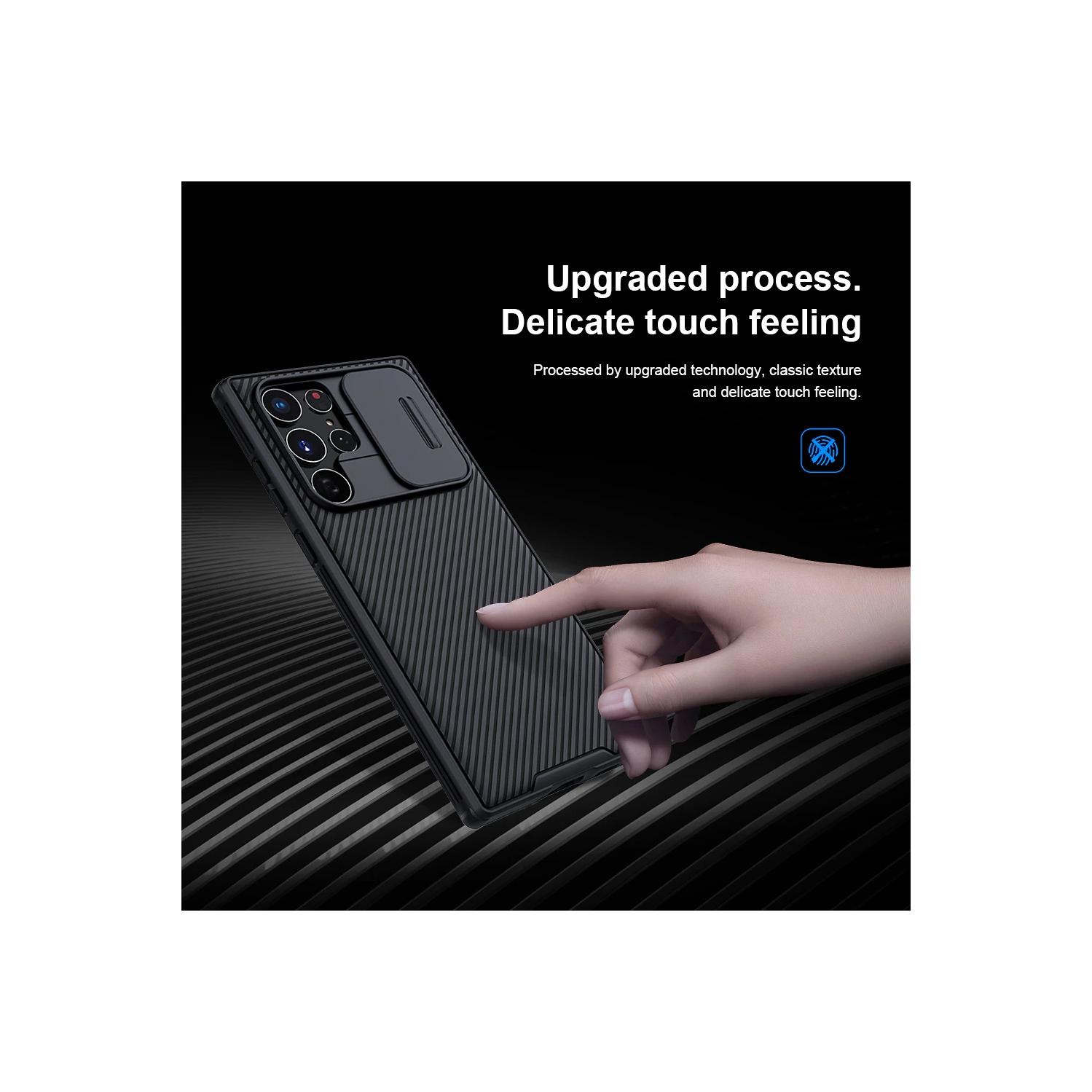 Nilkin Pathfinder Fitted Soft Shell Case for Samsung Galaxy S23 - Black