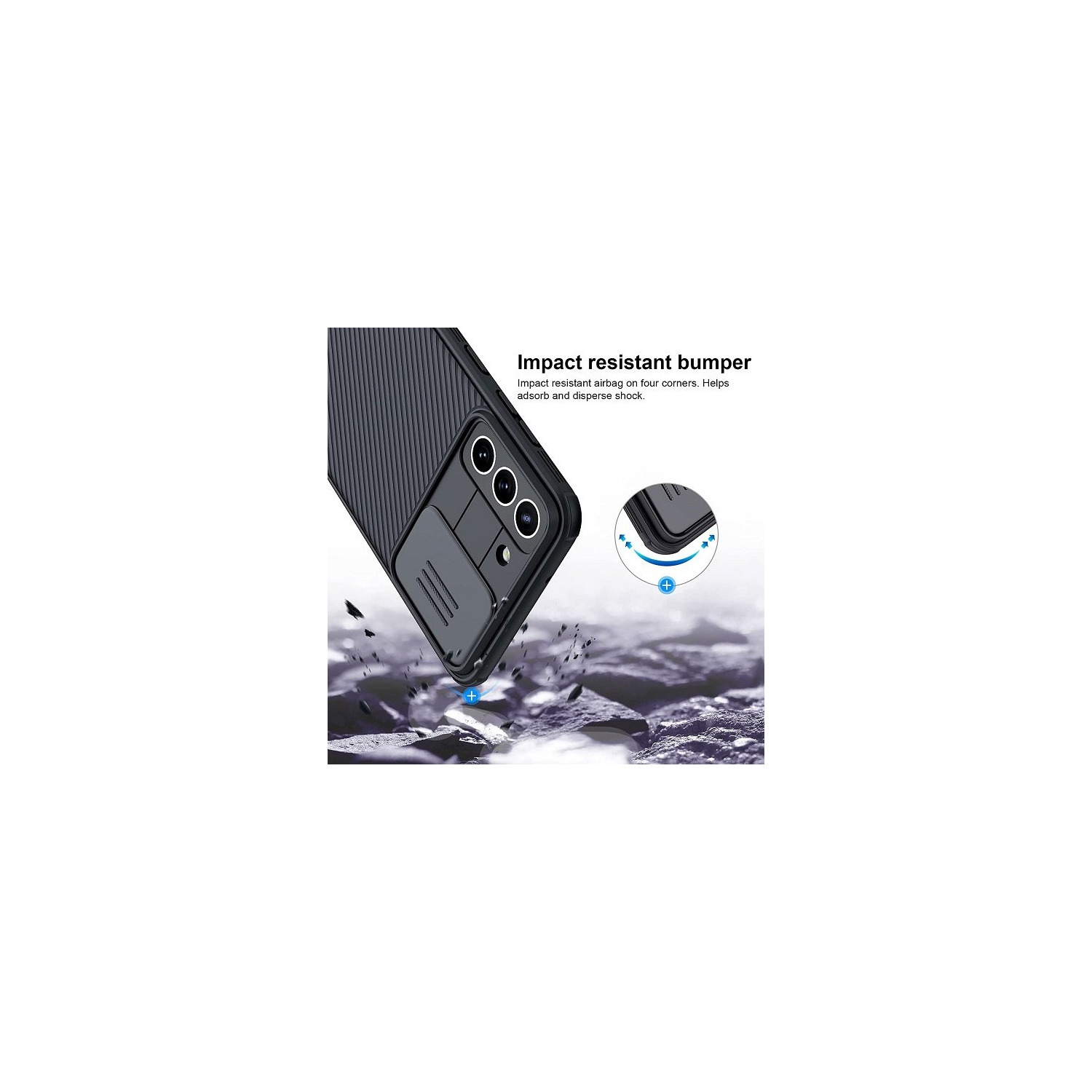 Nilkin Pathfinder Fitted Soft Shell Case for Samsung Galaxy S21 - Black