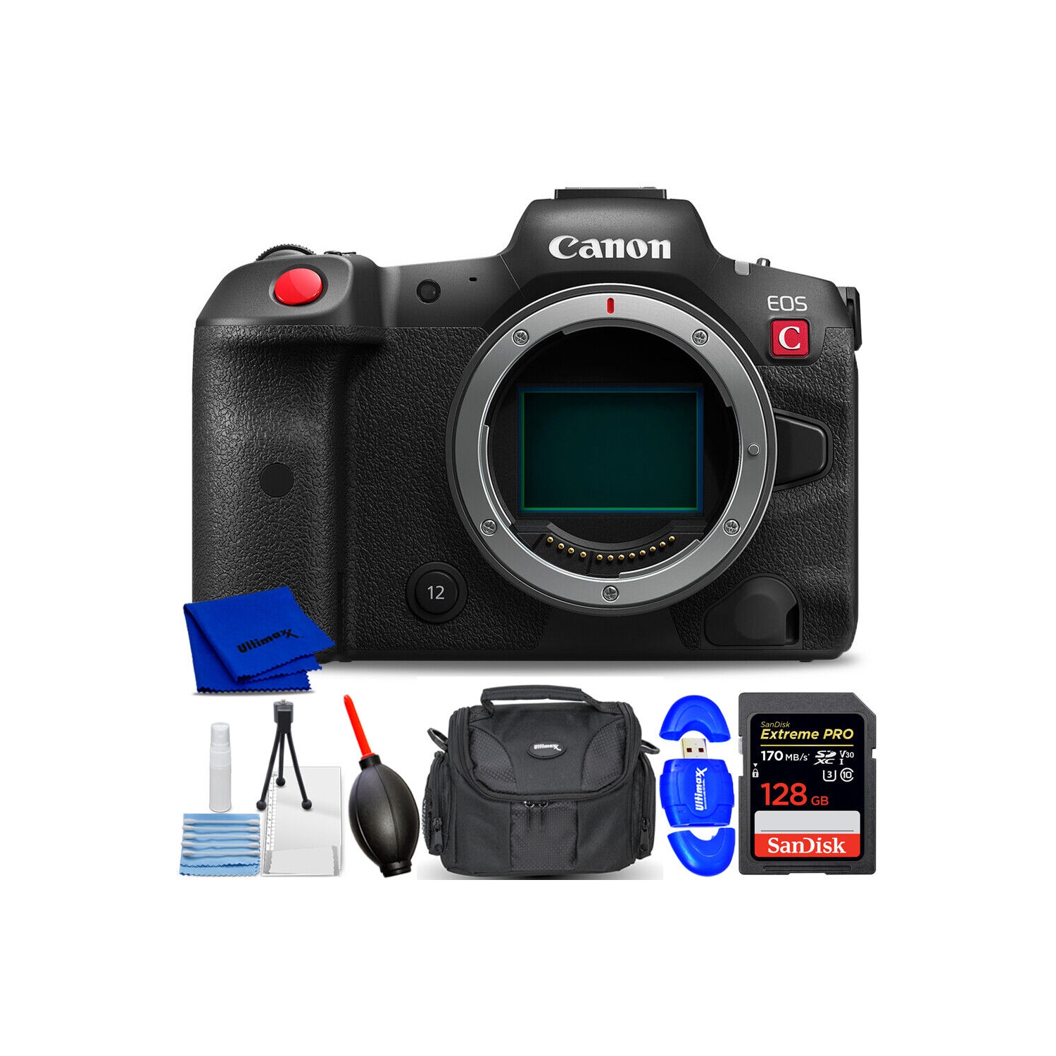 Canon EOS R5 C Mirrorless Cinema Camera 5077C002 - 7PC Accessory Bundle