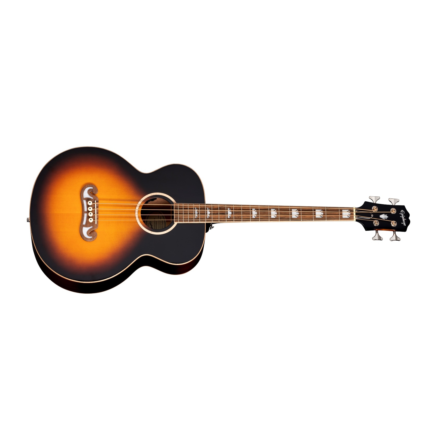 Guitare basse El Capitan J-200 Studio d’Epiphone - Vintage Sunburst vieilli