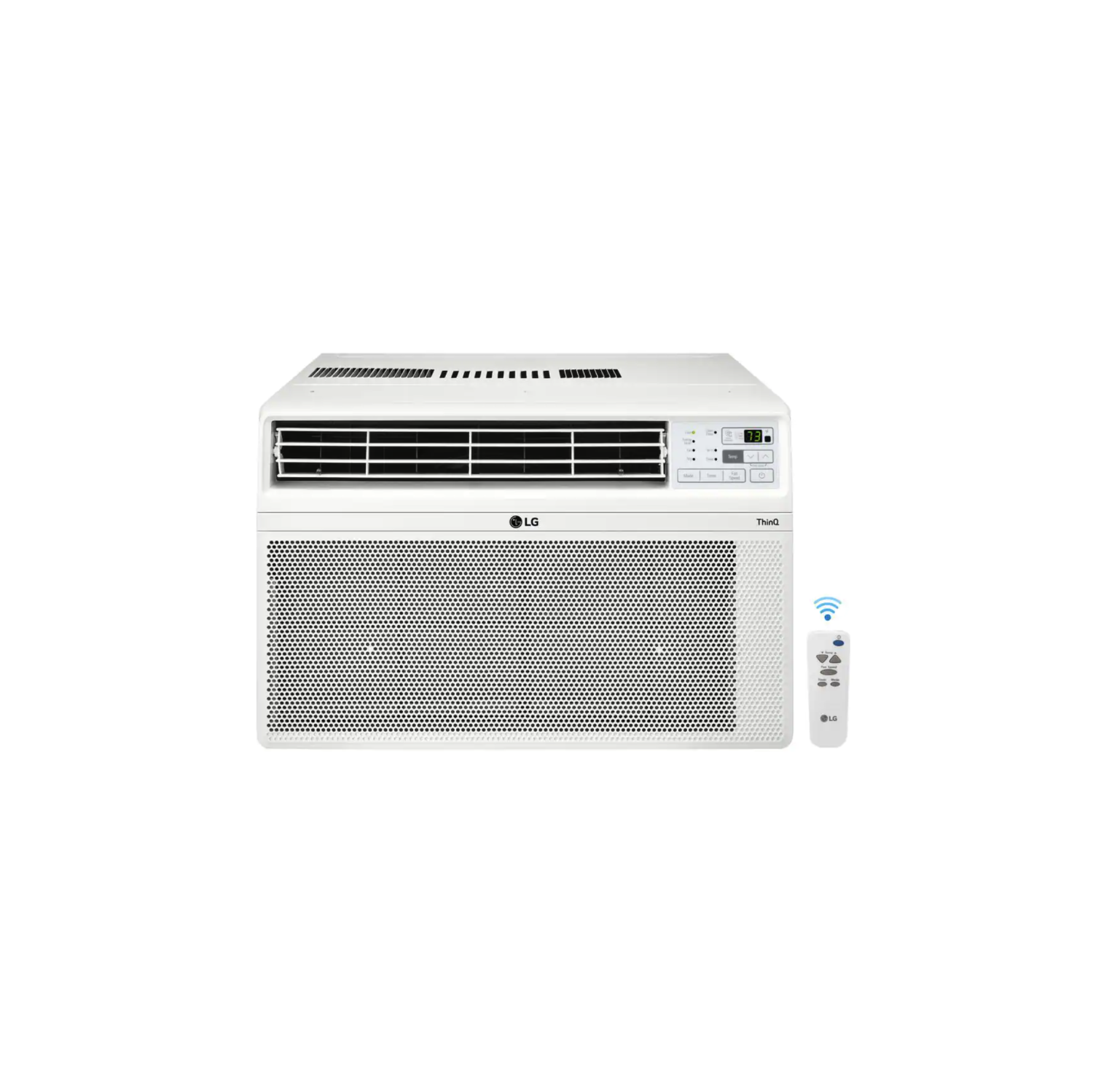 LG 8,000 BTU Window Smart Air Conditioner Cools 350 Sq. Ft. with ENERGY STAR and Remote, Wi-Fi Enabled (LW8022ERSM)