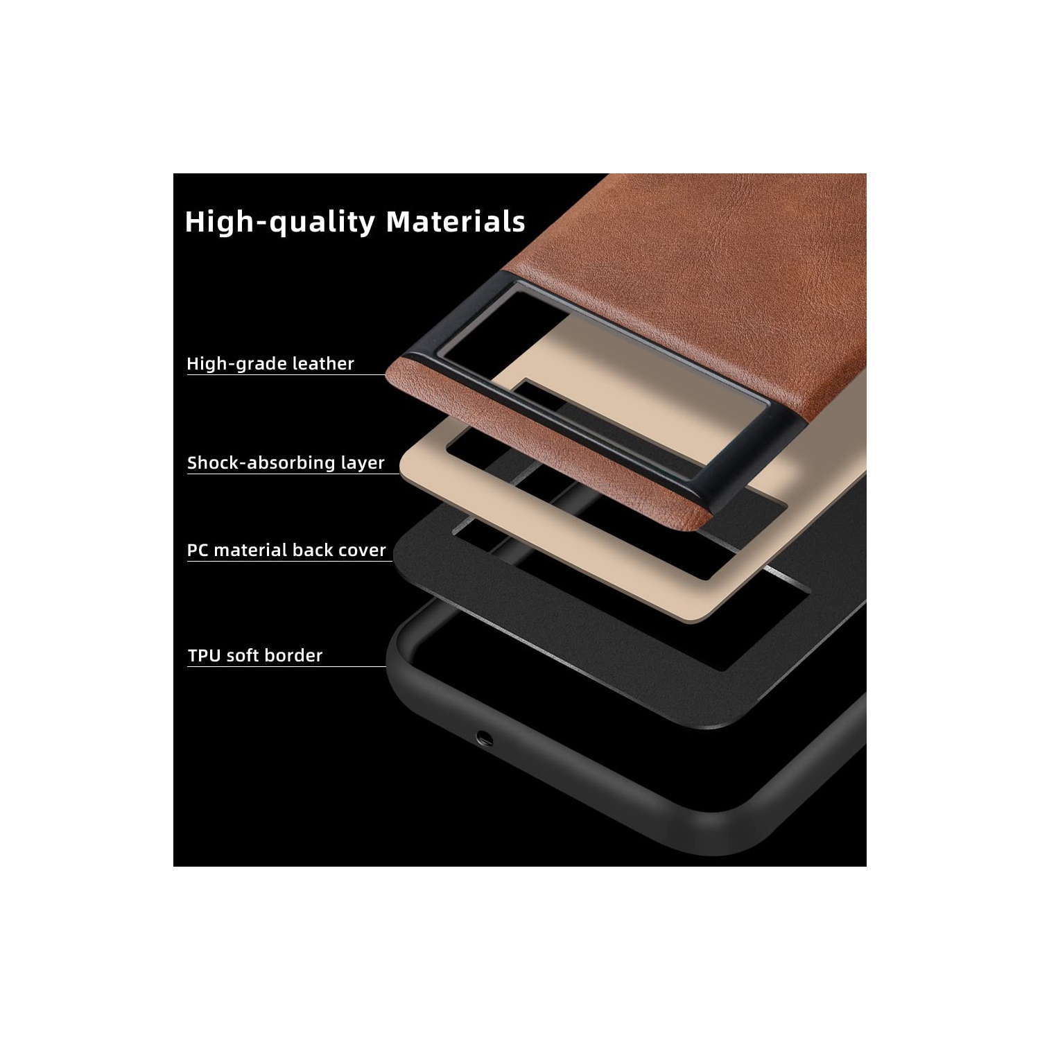 Google Pixel 6A Case 5G Ultra-Thin Slim Premium PU Leather Elegant Soft TPU Bumper Shockproof Protective Cases Phone Cover for Google Pixel 6A