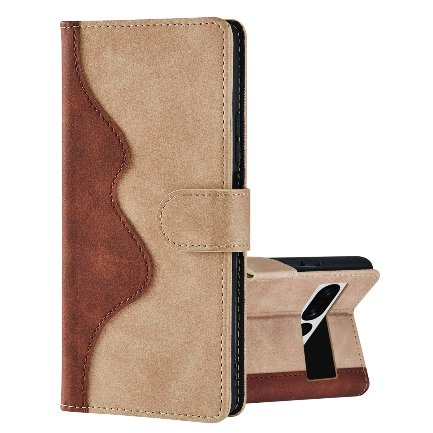 Google Pixel 7 Pro Case Wallet, Google Pixel 7 Pro Flip Case Premium PU Sturdy Leather Protective Magnetic Clasp Design Flip Case with [Card Holder