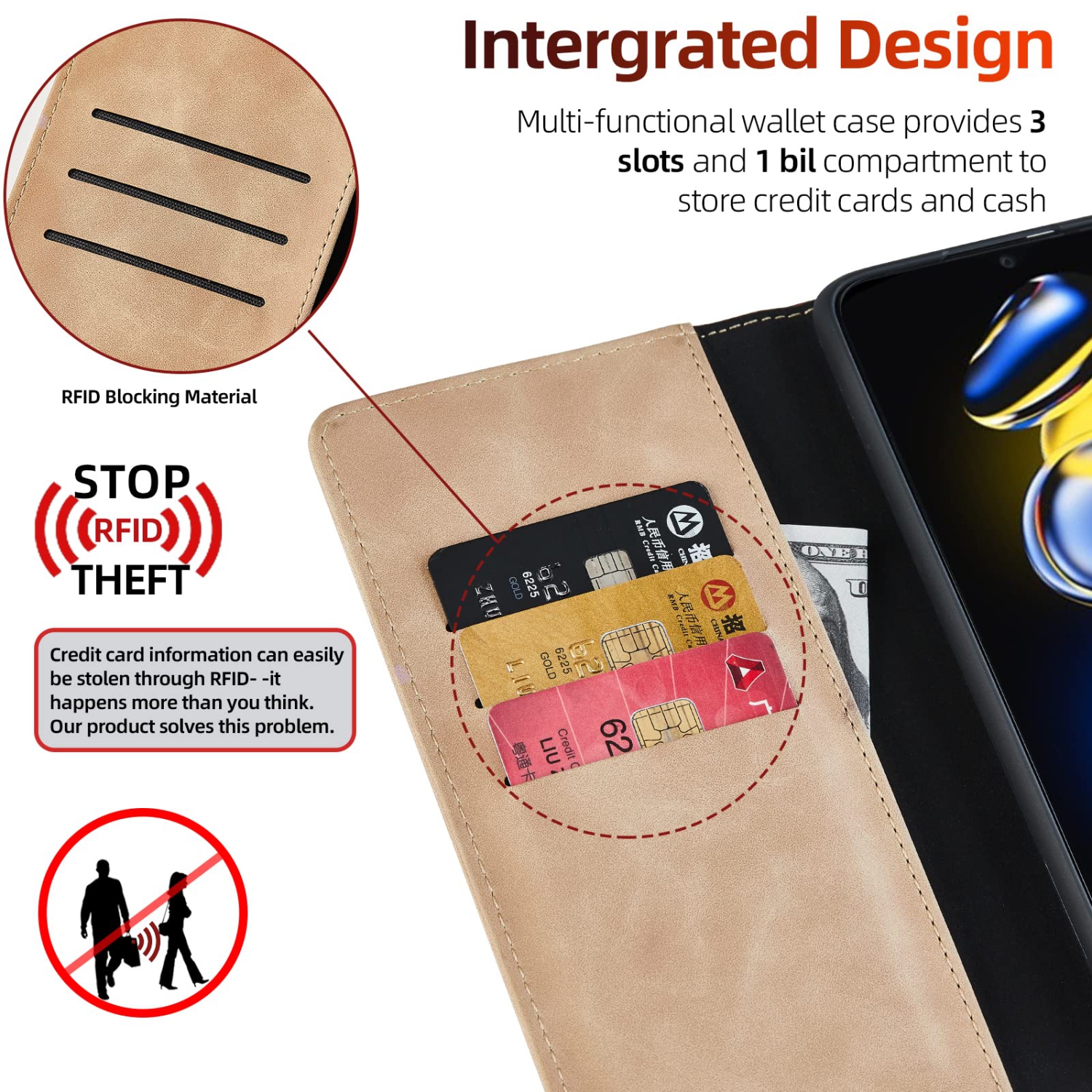 Google Pixel 7 Pro Case Wallet, Google Pixel 7 Pro Flip Case Premium PU Sturdy Leather Protective Magnetic Clasp Design Flip Case with [Card Holder