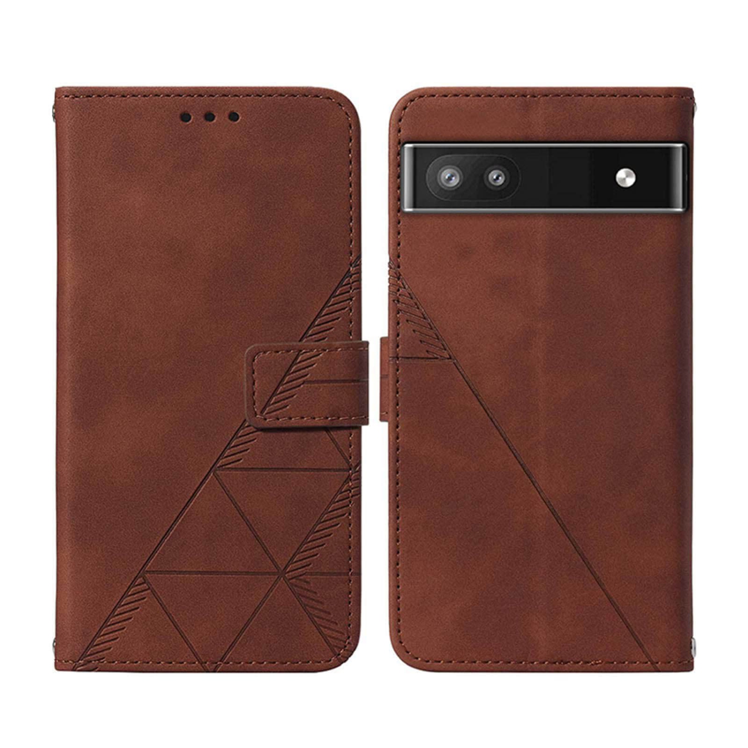 Wallet Case for Pixel 6a, Kickstand Wrist Strap Card Holder Slots TPU Interior Protective for Pixel 6a Case,PU Leather Folio Flip Cover for Google