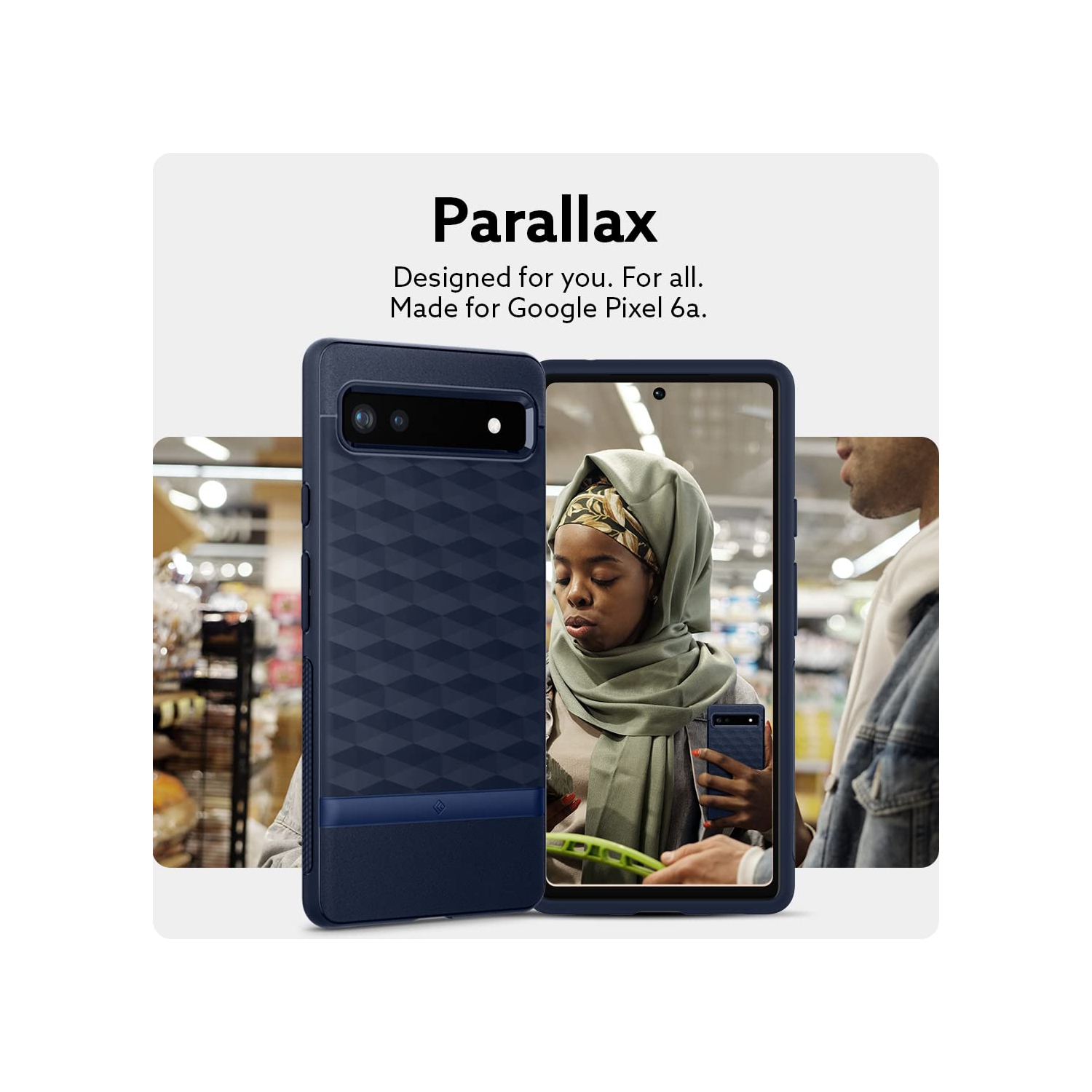 Parallax Compatible with Google Pixel 6a Case 5G - Midnight Blue