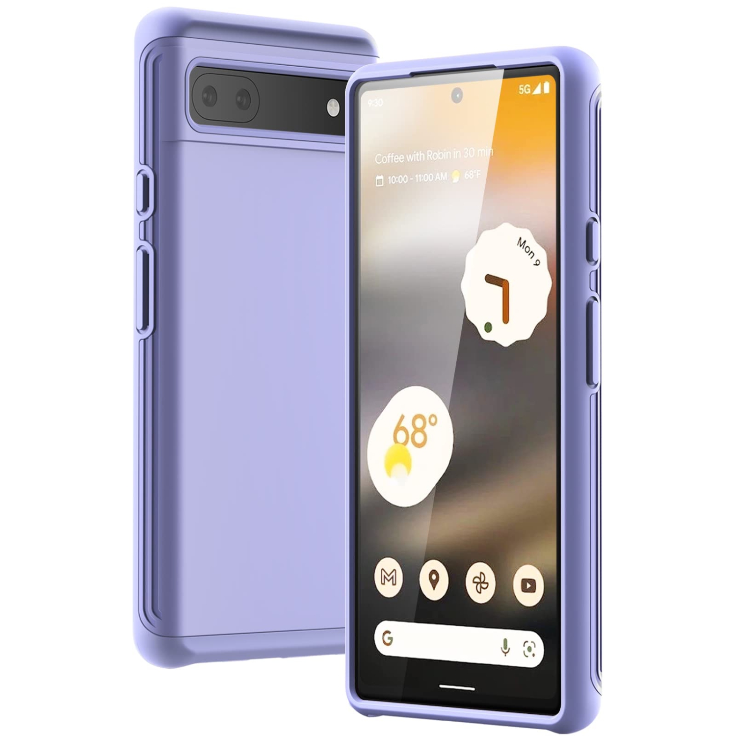 Case for Google Pixel 6a 6.1-Inch 2022, Dual-Layer Protection Shockproof Phone Cover