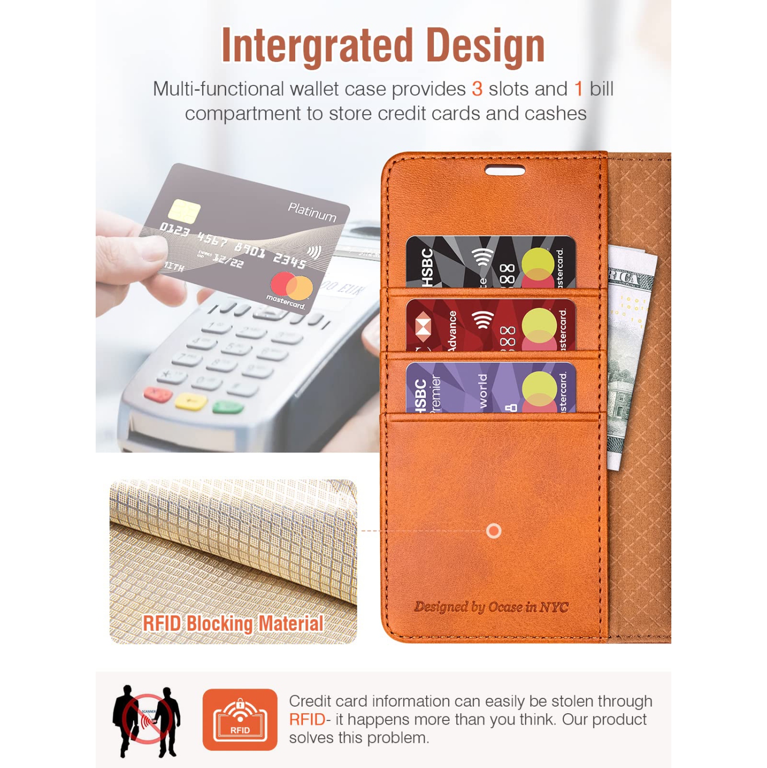 Google Pixel 6A Case Wallet, PU Leather Flip Folio Case with Card Holders RFID Blocking Kickstand Shockproof TPU Inner Shell Phone Cover 6.1 Inch 2022