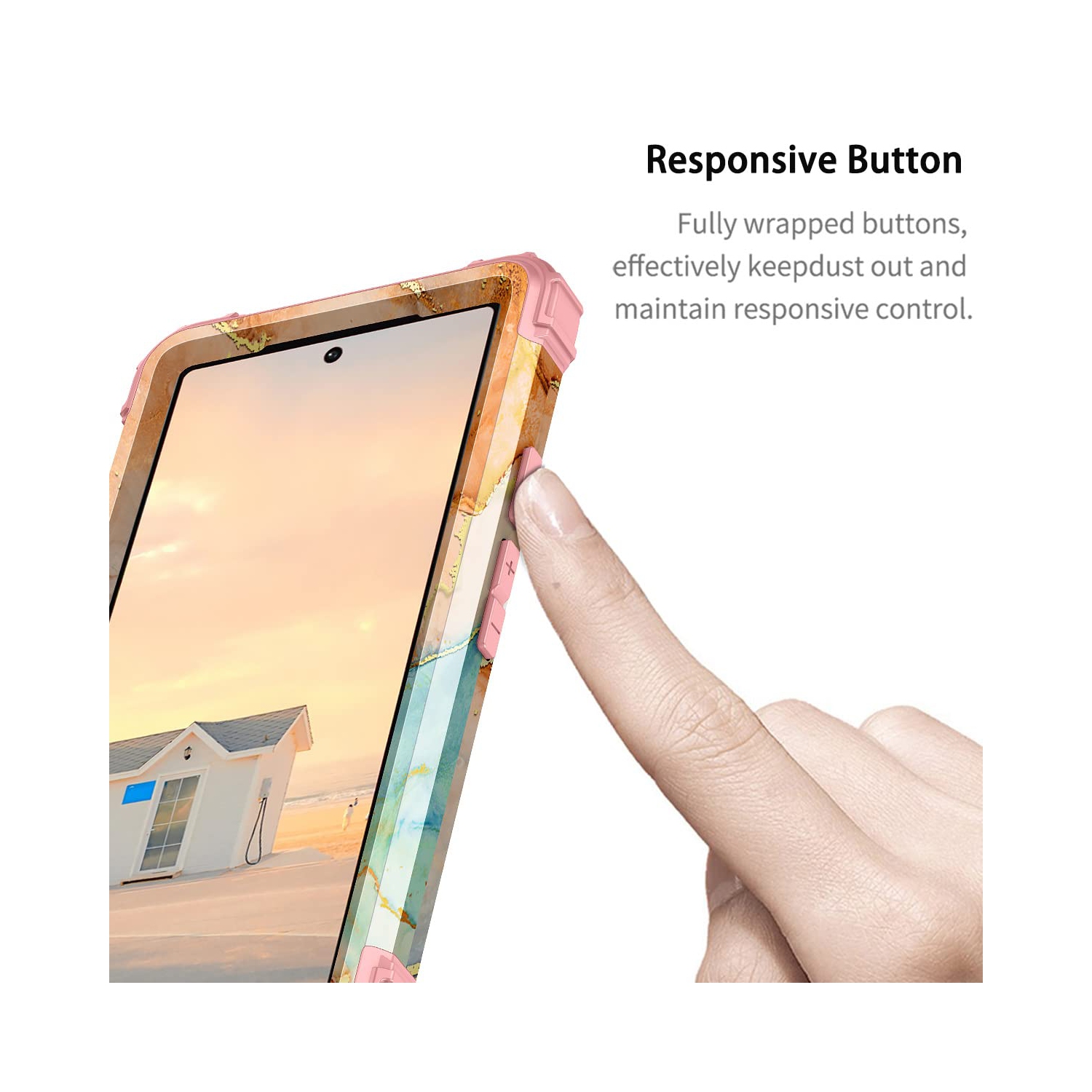 Google Pixel 6A Case, Heavy Duty Shockproof Protection Hard Plastic+Silicone Rubber Hybrid 3 in 1 Drop Protective Case for Google Pixel 6A Orange