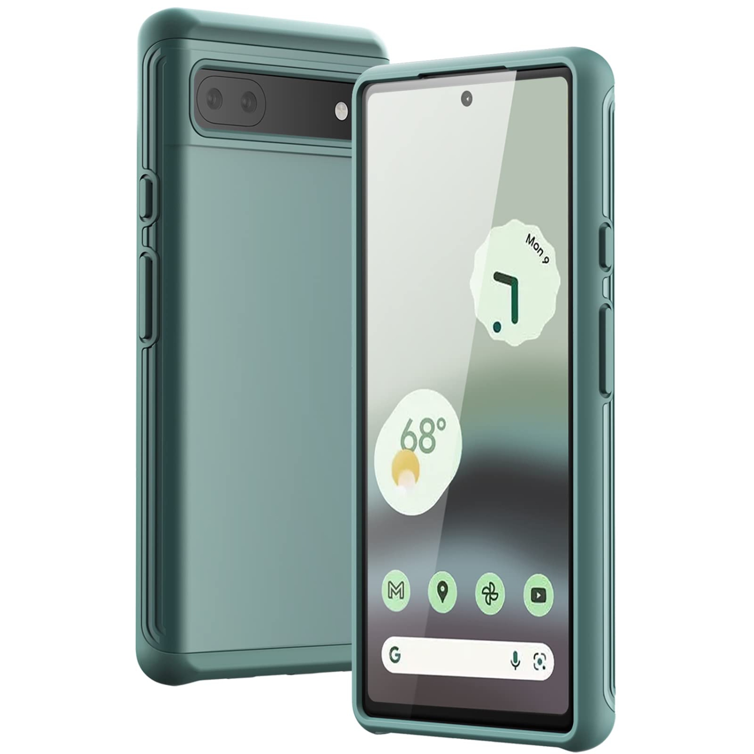 Case for Google Pixel 6a 6.1-Inch 2022, Dual-Layer Protection Shockproof Phone Cover