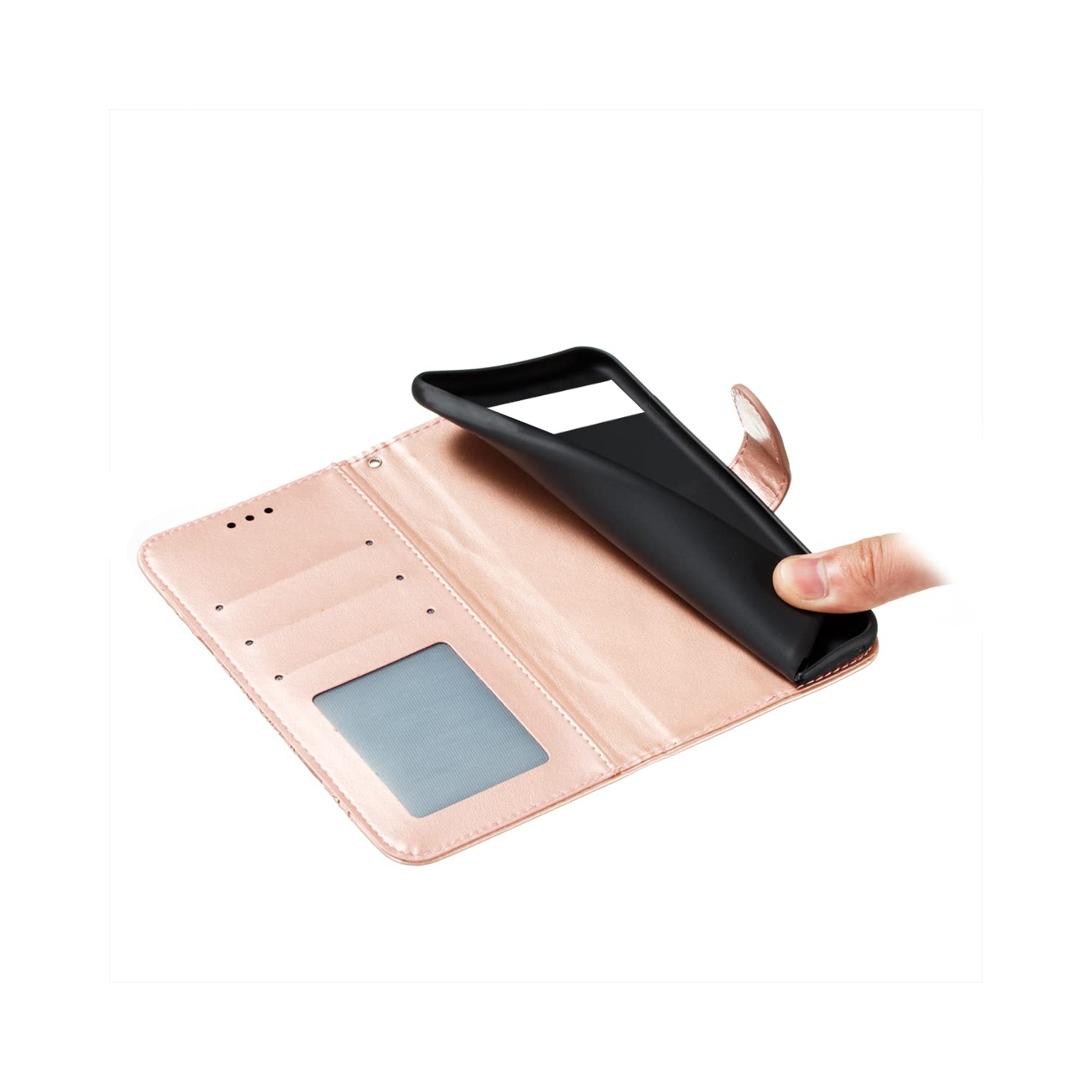 Mandala Case for Google Pixel 6A, Premium Leather Case Wallet with Card Slots Magnetic Stand Protective Cover Ultra Slim Case with Lanyard,Embossed