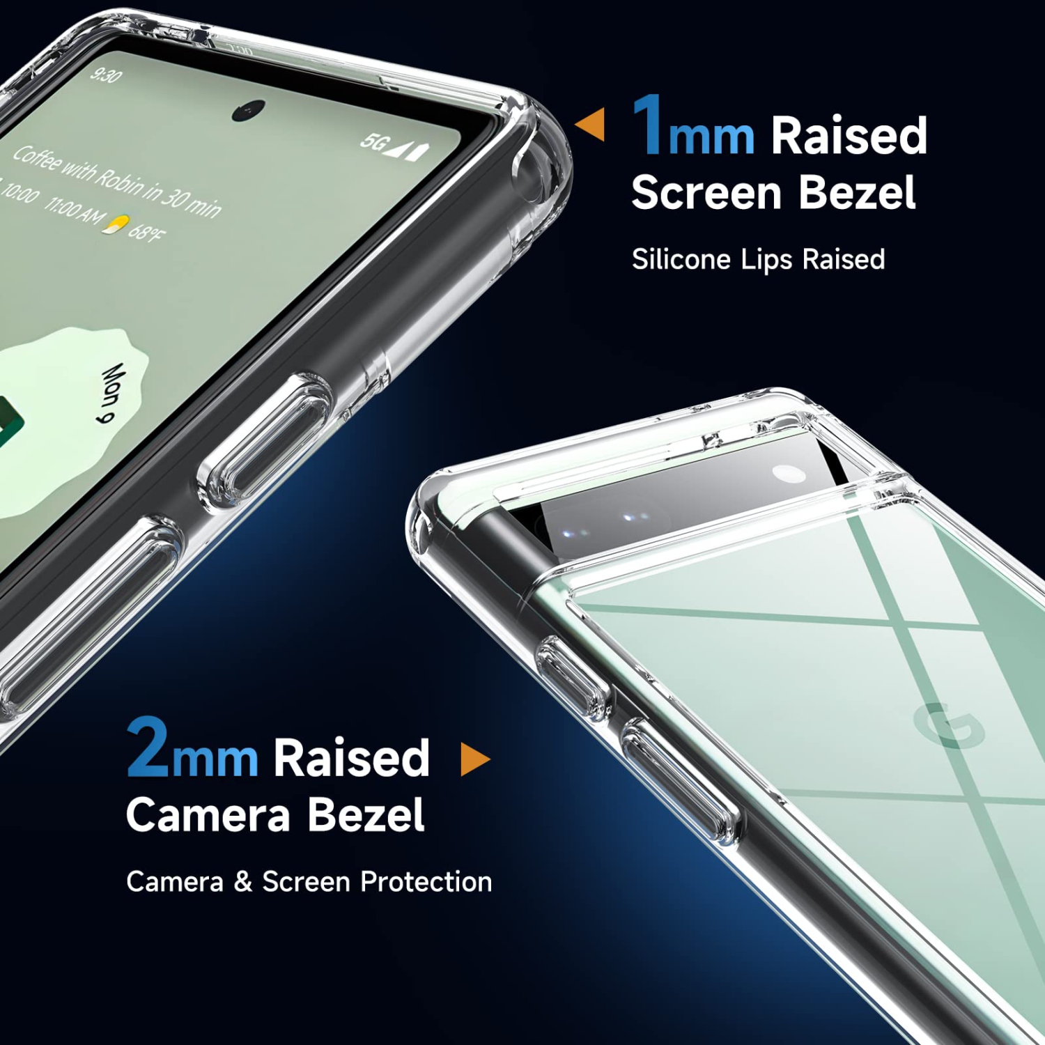 for Google Pixel 6a Case, Pixel 6a Phone Case Military Grade Heavy Duty Drop Shockproof Silicone TPU Rugged Protective Bumper Anti-Scratch Protective