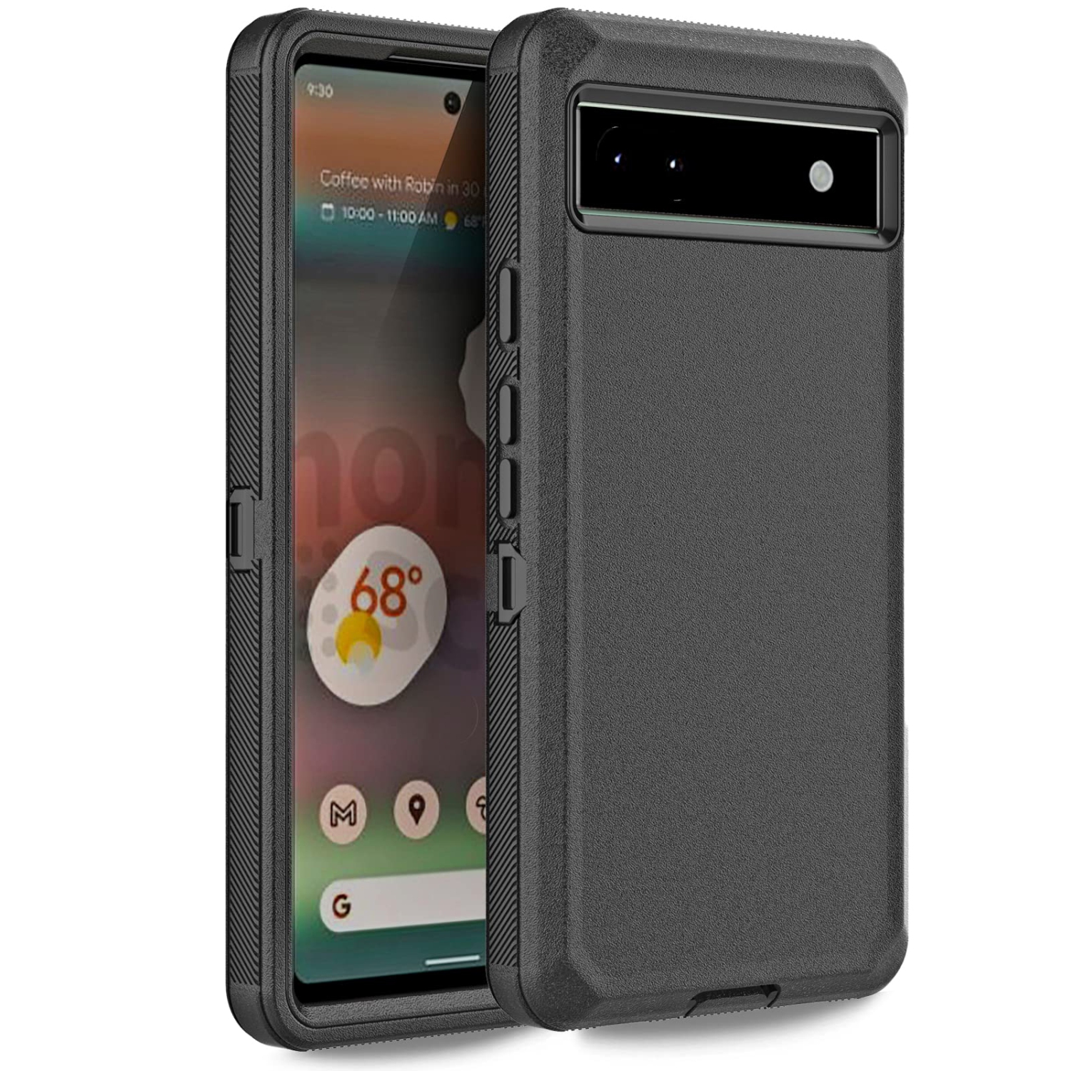 Case for Google Pixel 6a 5G, Pixel 6a Phone Case Heavy Duty Shockproof Dustproof Rugged Defender Protective, 3 in 1 Bumper Cover for Google