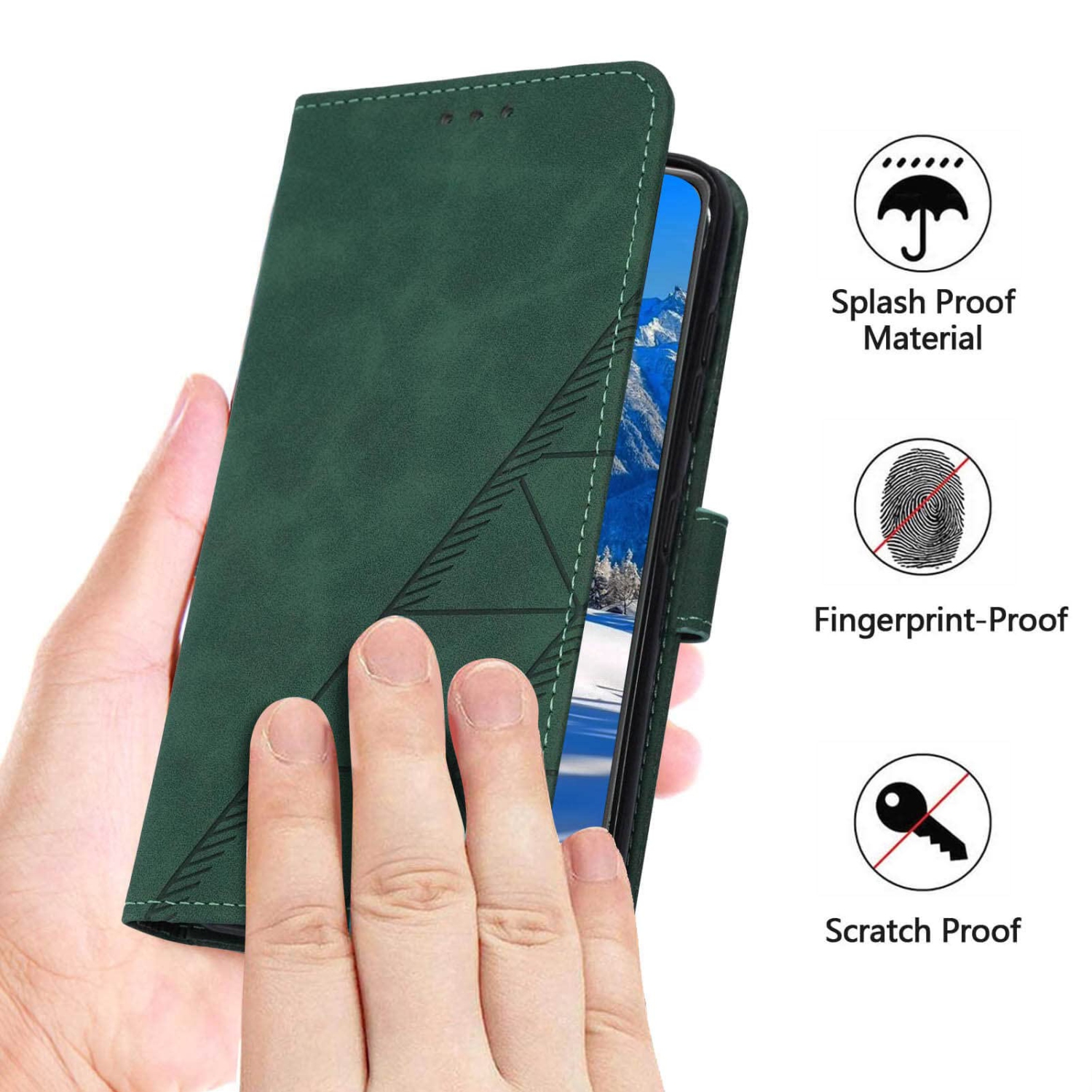 Étui portefeuille pour Pixel 6a, béquille en dragonne fentes pour carte et protecteur intérieur en TPUR pour Pixel 6a, étui folio à rabat en cuir de