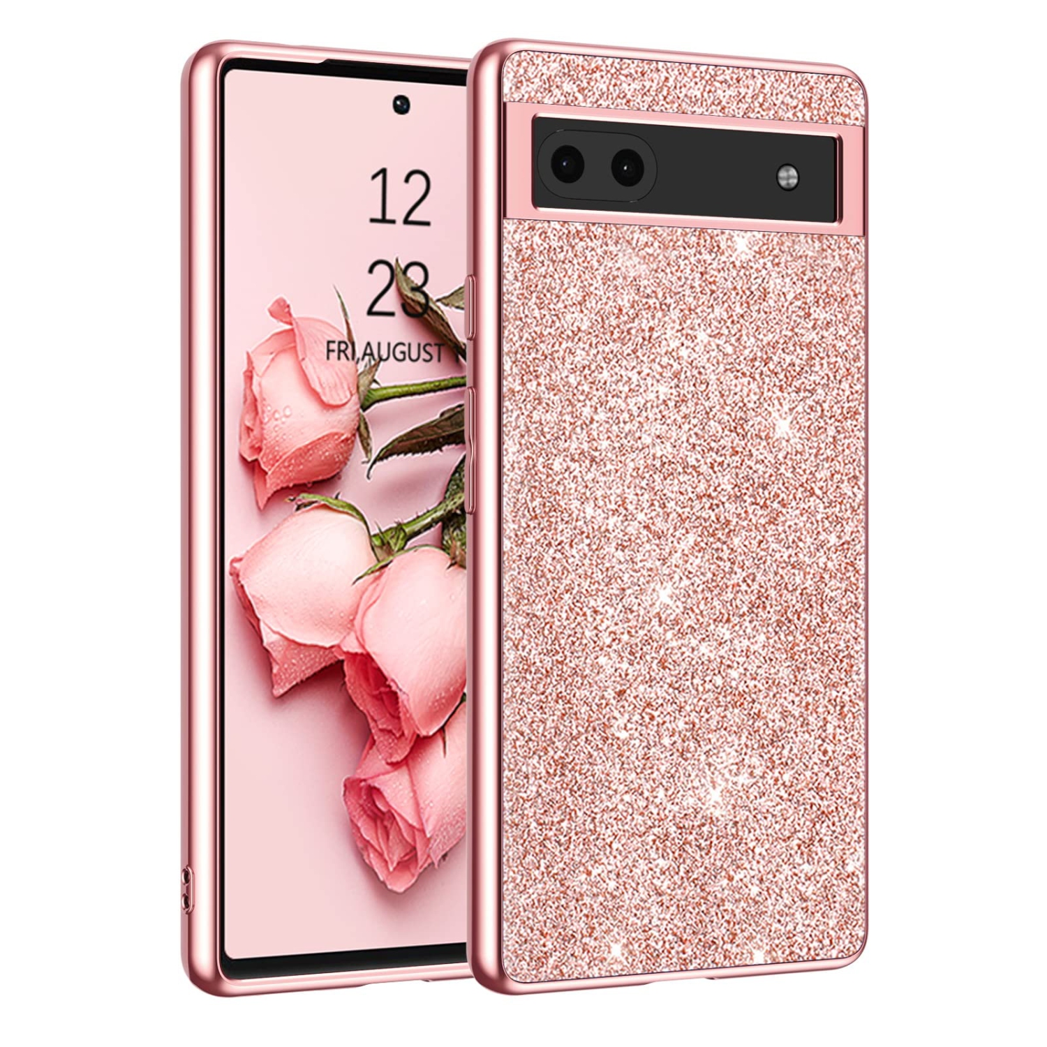 Google Pixel 6a Case Slim Glitter Google Pixel 6a 5G Case Bling Anti Scratch Sparkly for Girls Women Protective Phone Covers Cases for Google Pixel
