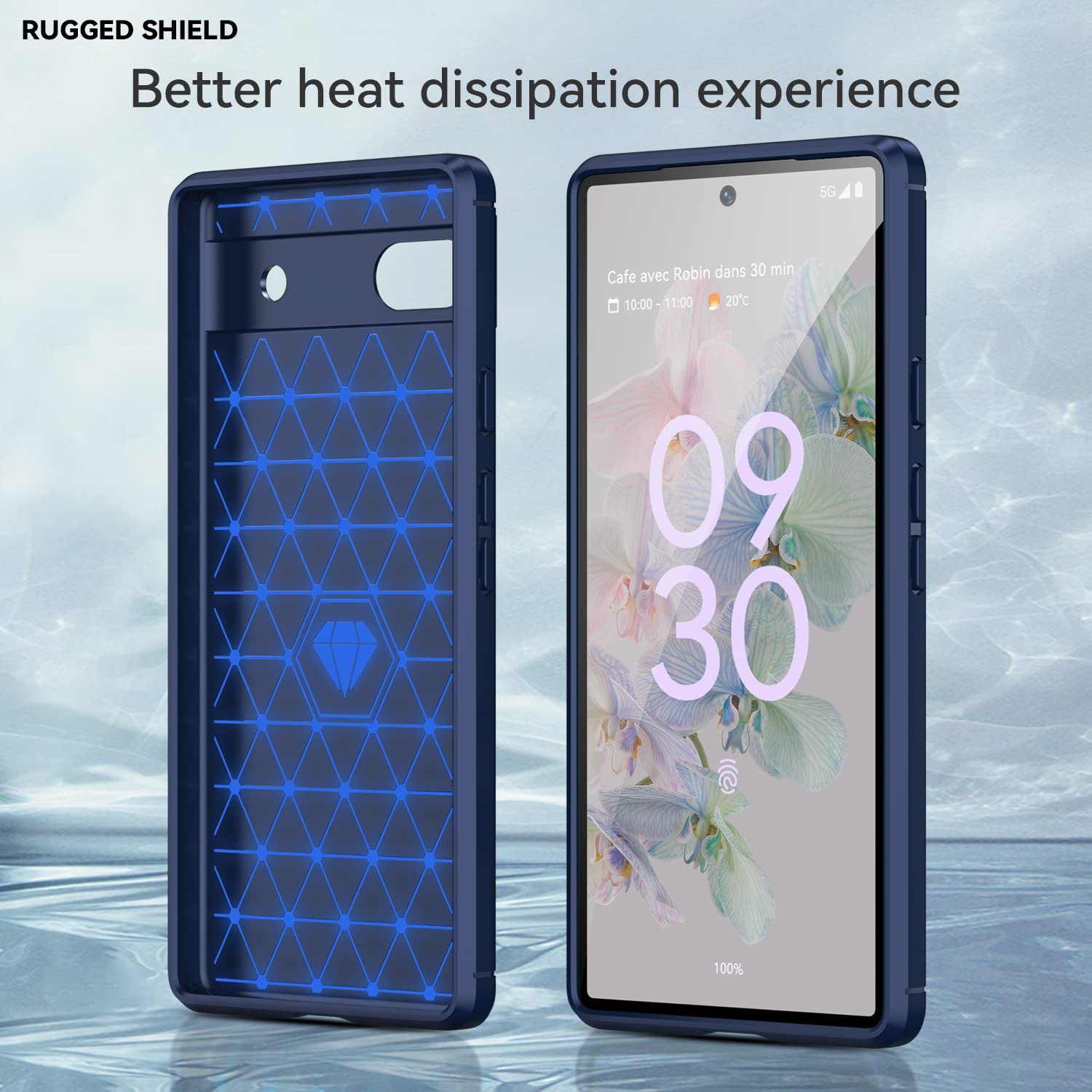 Étui mince robuste Pixel 6A 5G 2022 compatible avec les étuis Pixel6A 5G Google Pixel 6A Étuis Rugged cases Google6a Thin Cover Bupers Capas Etuis