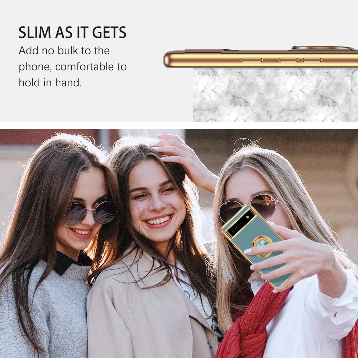 Étui pour Pixel 6a de Google, étui mince en silicone souple, support magnétique rotatif 360 degrés, béquille et béquille, protecteur antichoc, étui