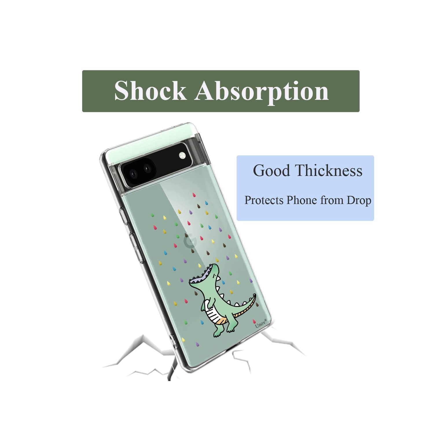 Compatible with Pixel 6a Case Clear with Design Soft TPU Shock Absorption Slim Embossed Pattern Protective Back Cover for Pixel 6a 5G 6.1 inch