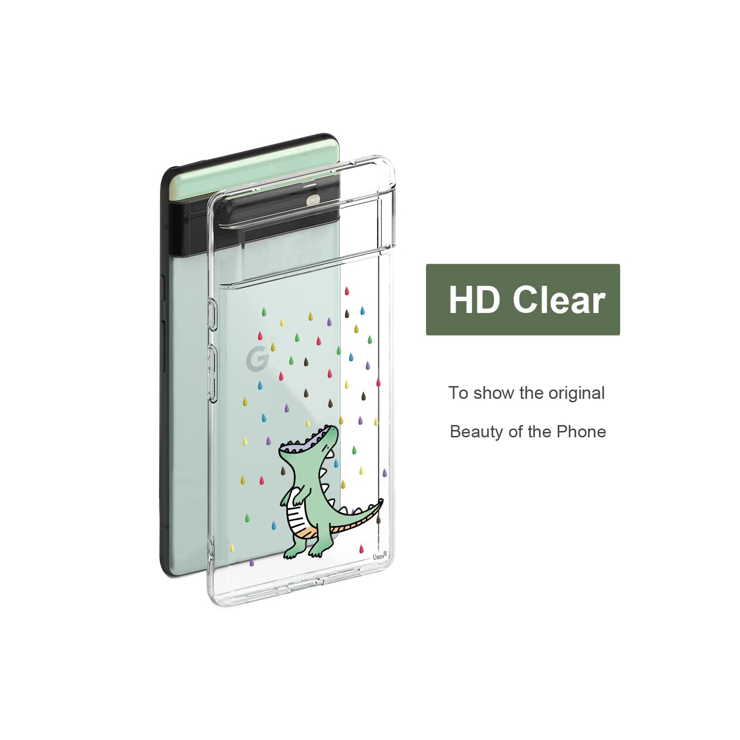 Compatible with Pixel 6a Case Clear with Design Soft TPU Shock Absorption Slim Embossed Pattern Protective Back Cover for Pixel 6a 5G 6.1 inch