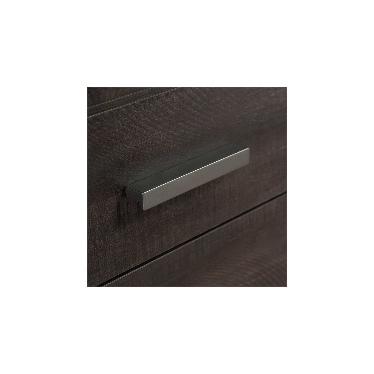 Sauder Rock Glen Engineered Wood and Metal Desk in Blade Walnut